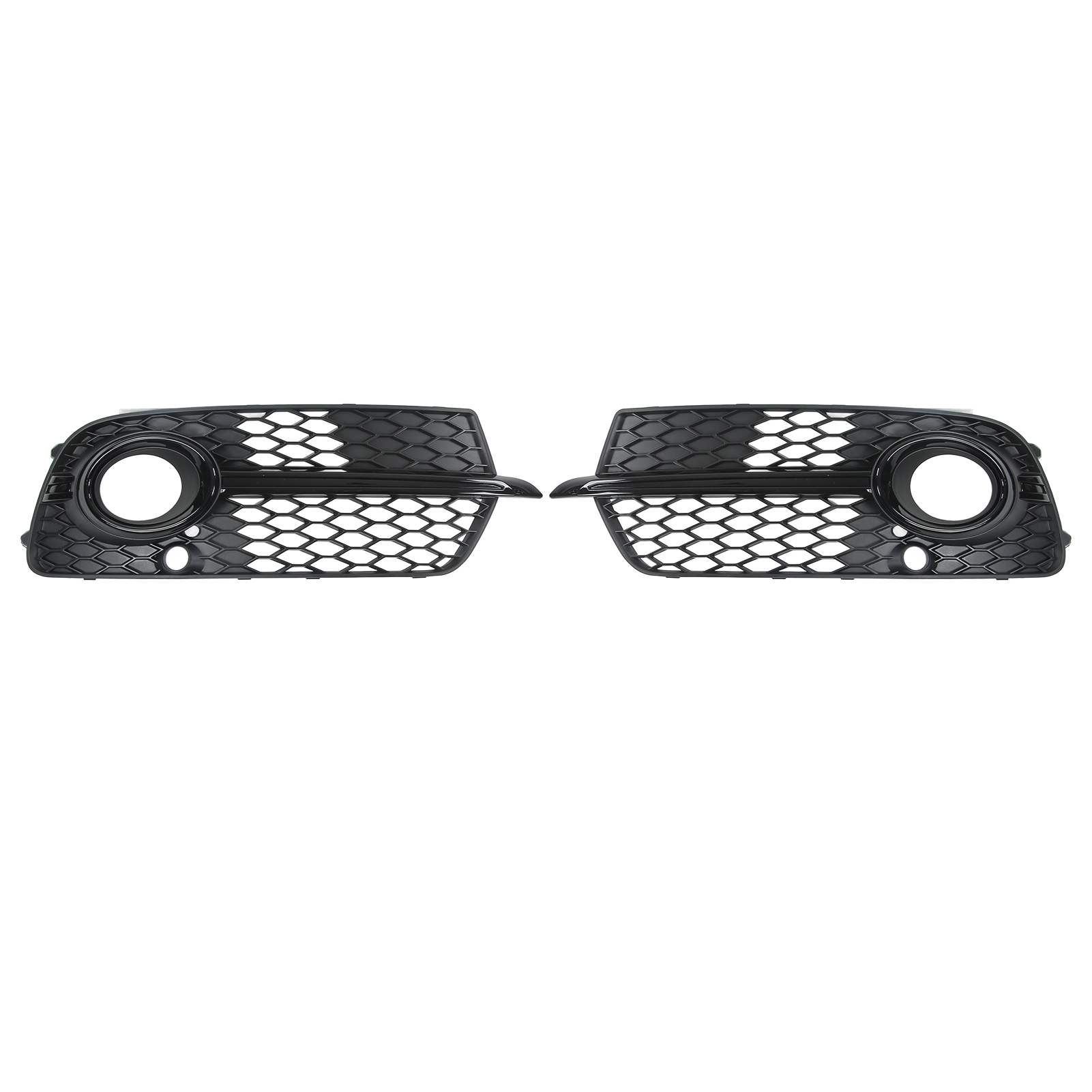 2x Set Glänzend Schwarze Nebelscheinwerfer-gitterblenden Für Audi Q5 Sq5 2013-2017