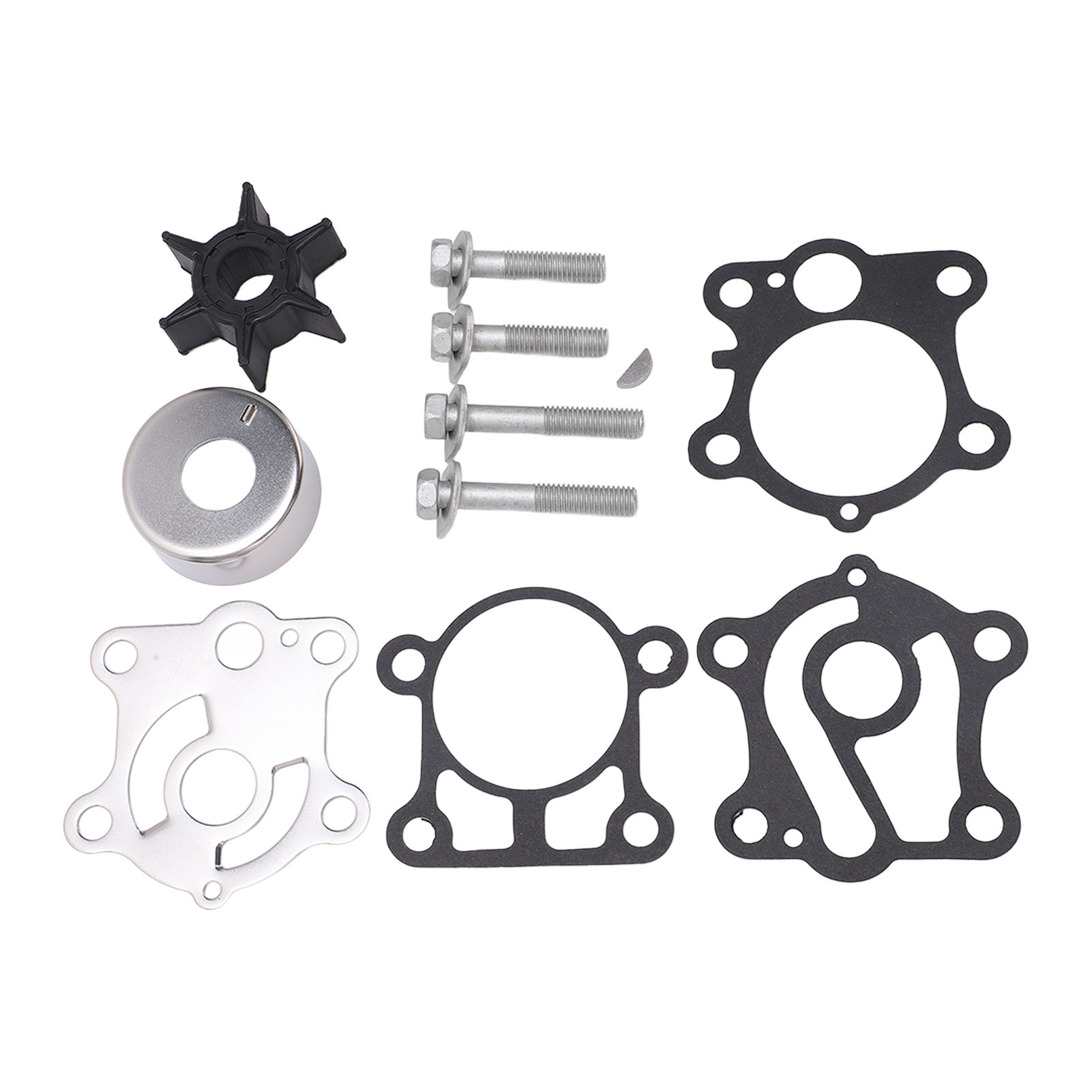 11-teiliger Wasserpumpen-reparatursatz Für Impeller 6j8 W0078 A2 Für 2-takt-außenbordmotoren Mit 25 Ps Und 30 Ps