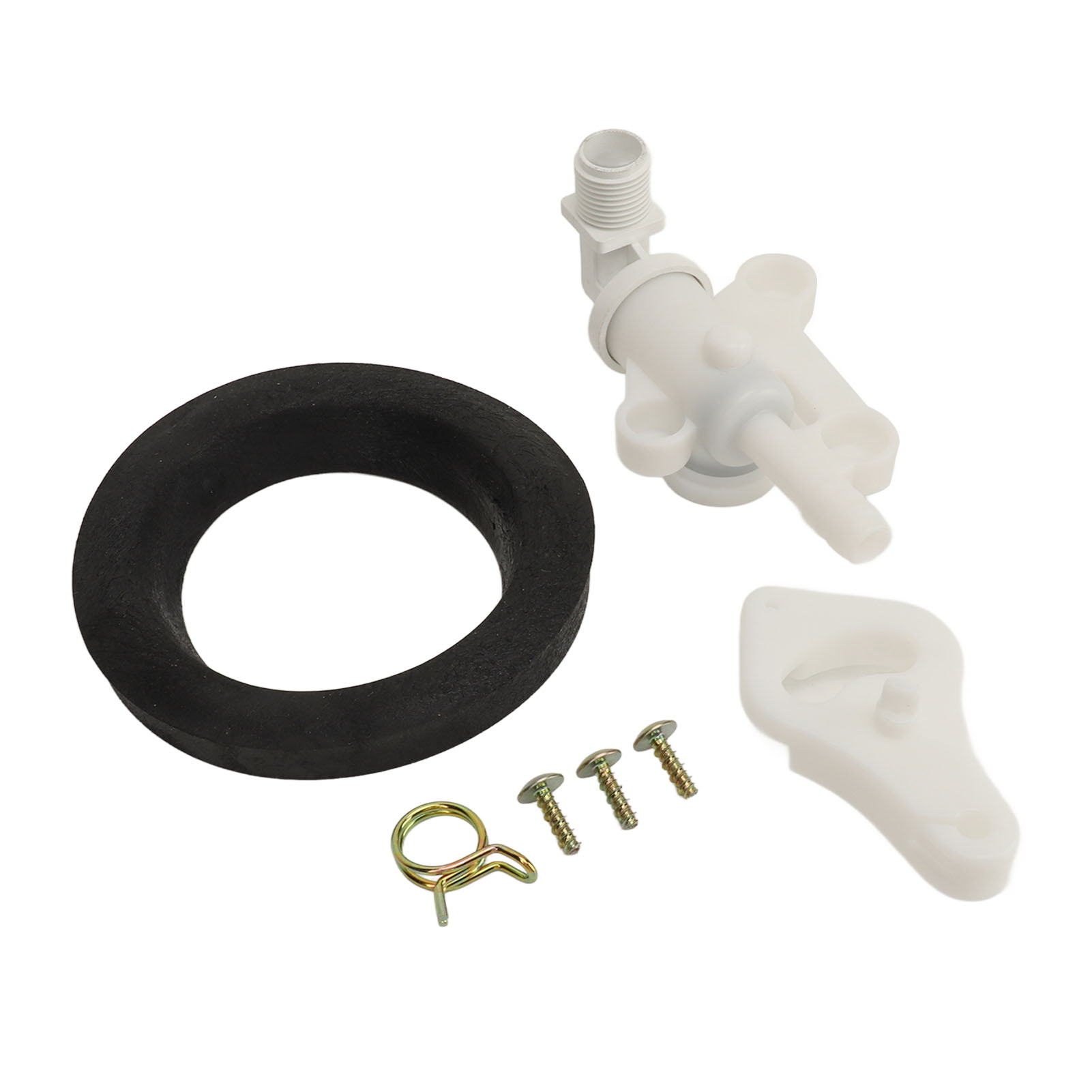 Wohnmobil-toiletten-wasserventil-set 34100, Kompatibel Mit Aqua-magic Style Lite Und Plus, Wohnmobil-ersatzteil, Ersatzventil, Schwarz Und Weiß, 2 Stück