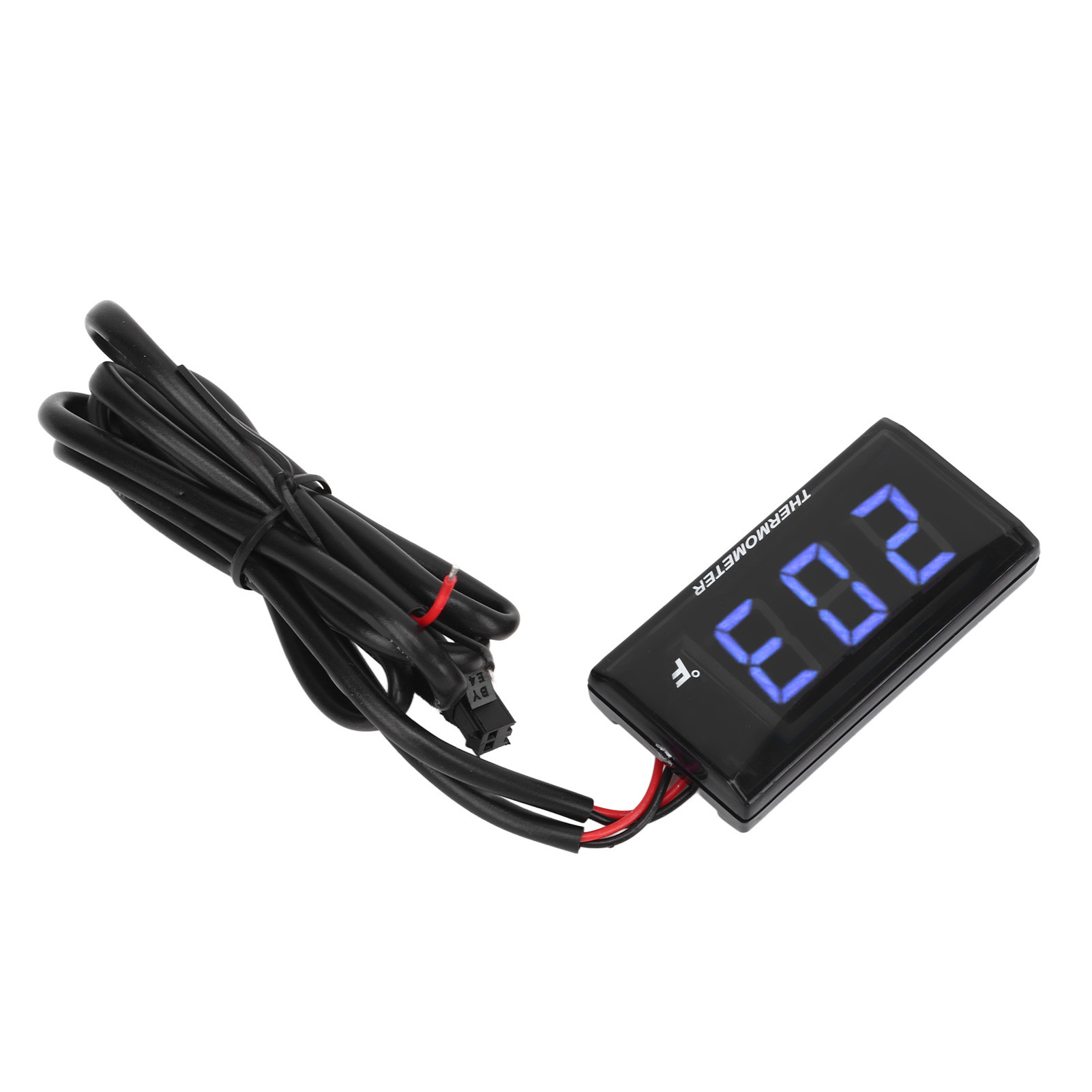 Ultradünnes Digitales 12v Dc Motorradthermometer Mit Lcd-bildschirm Und 18mm Sensor, Blau, Für Motorräder Und Roller, Wassertemperaturanzeige.