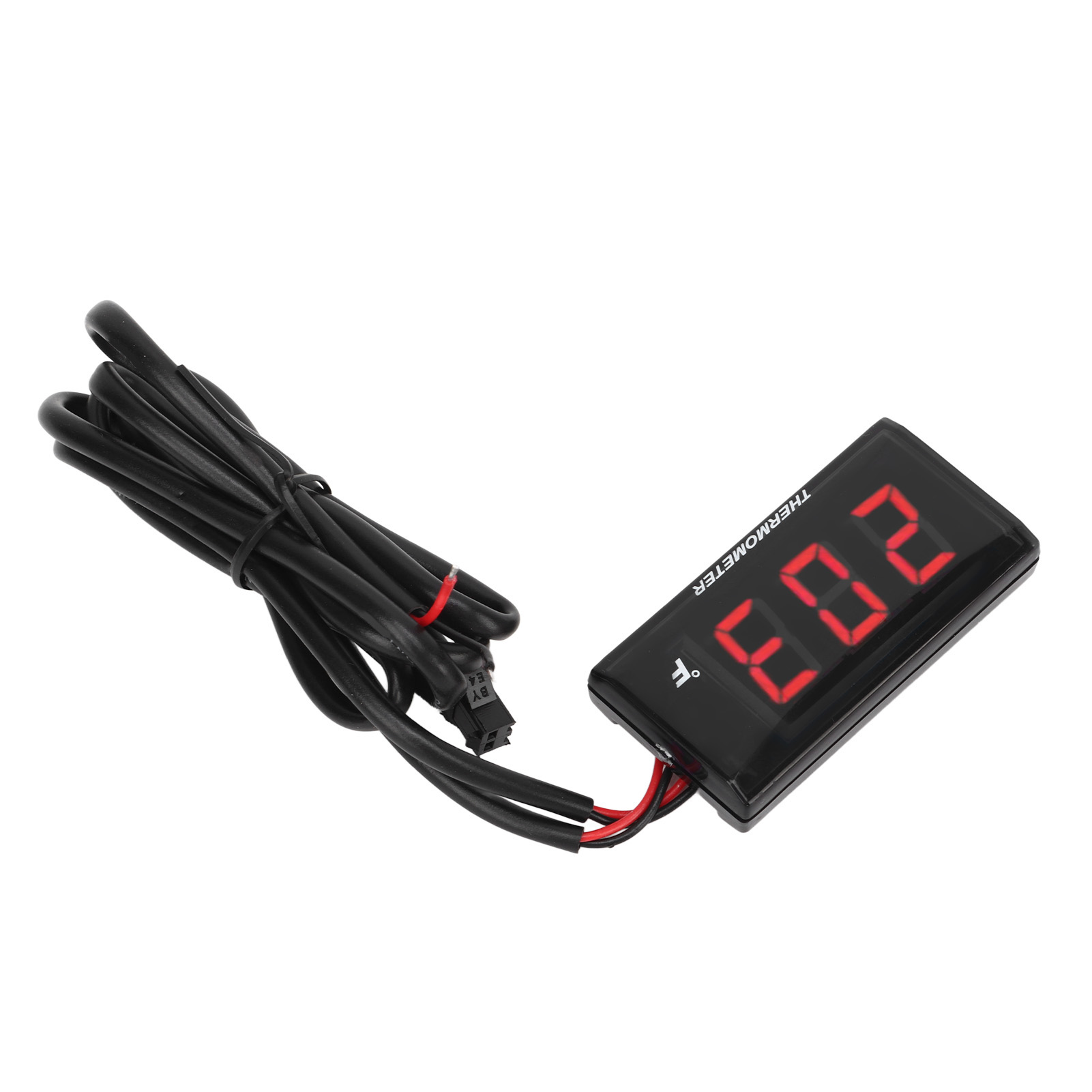 Digitales Wassertemperaturmessgerät Für Motorräder, Ultradünnes Lcd-display, 12 V Dc, 18-mm-sensor Im Lieferumfang Enthalten, Universaladapter Für Motorräder, Rote Anzeige, Präzises Motorthermometer.