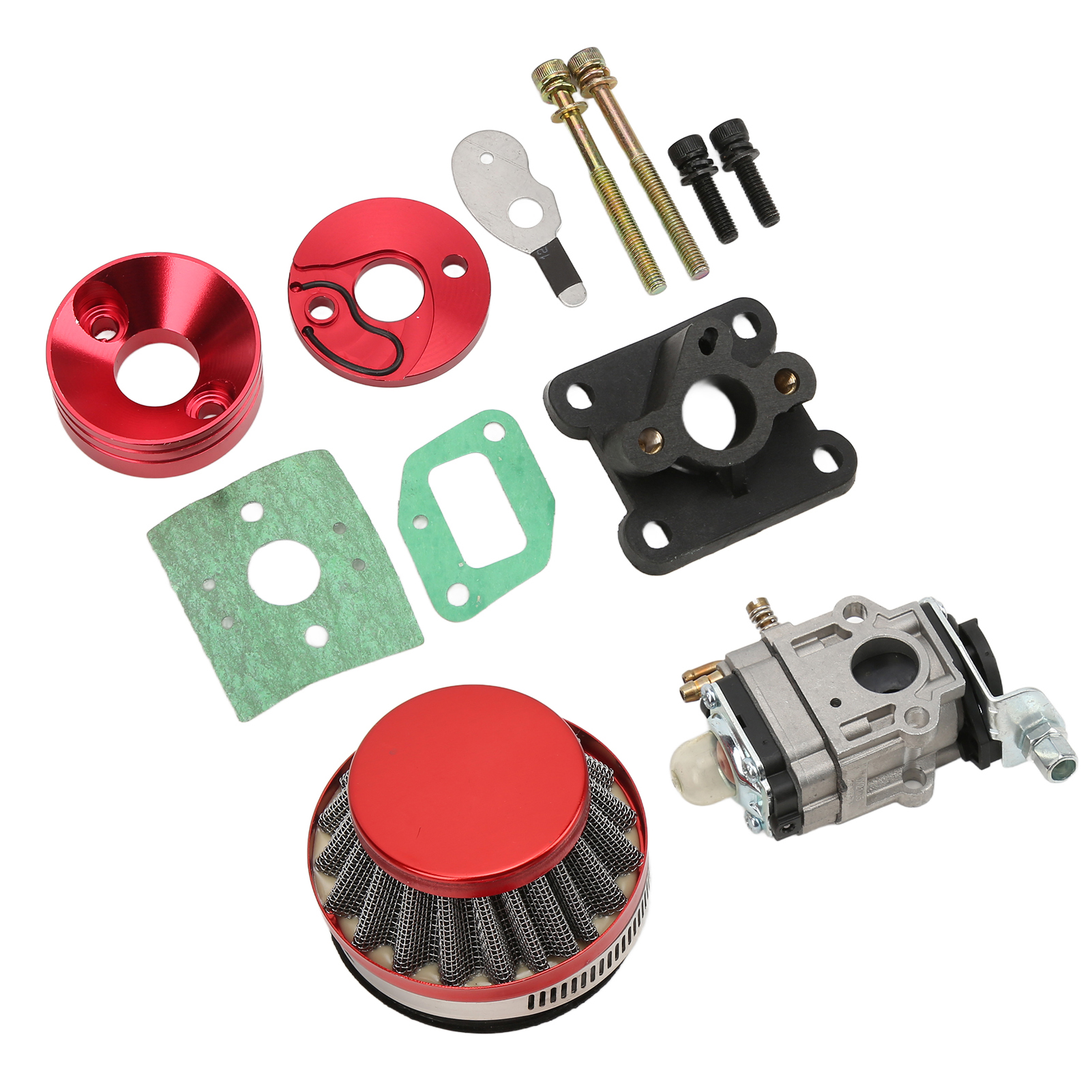 0,59-zoll-vergaser Mit Luftfilter Für 47-cm³- Und 49-cm³-benzinroller, Vergaser-kit Für Minibikes, Quads Und Pocketbikes, Kompatibel Mit Atvs Und Stehrollern