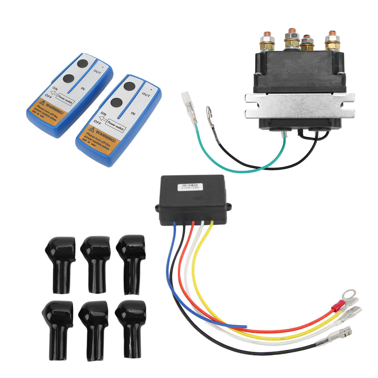 Professionelle 12v 250a Elektrische Seilwinde, Schwarz Pulverbeschichtetes Leistungsrelais, Kompatibel Mit Lasten Von 2000lb-5000lb Für Atvs Und Utvs