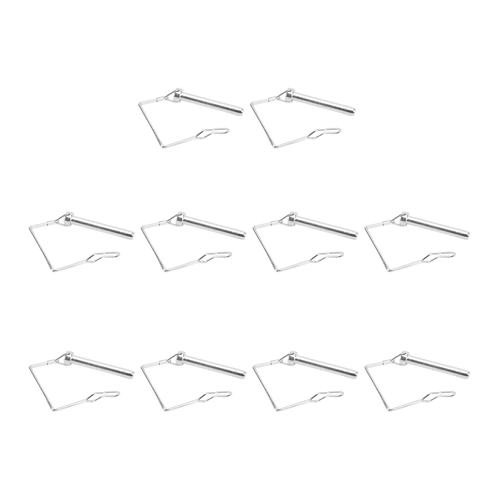 10 Stück 70 Mm Silberverzinkte Eisen-kupplungsbolzen Mit Schnellverriegelung, Quadratisch, Hochbelastbar, Sicherheitsbolzen Zur Befestigung Von Rasenmähern