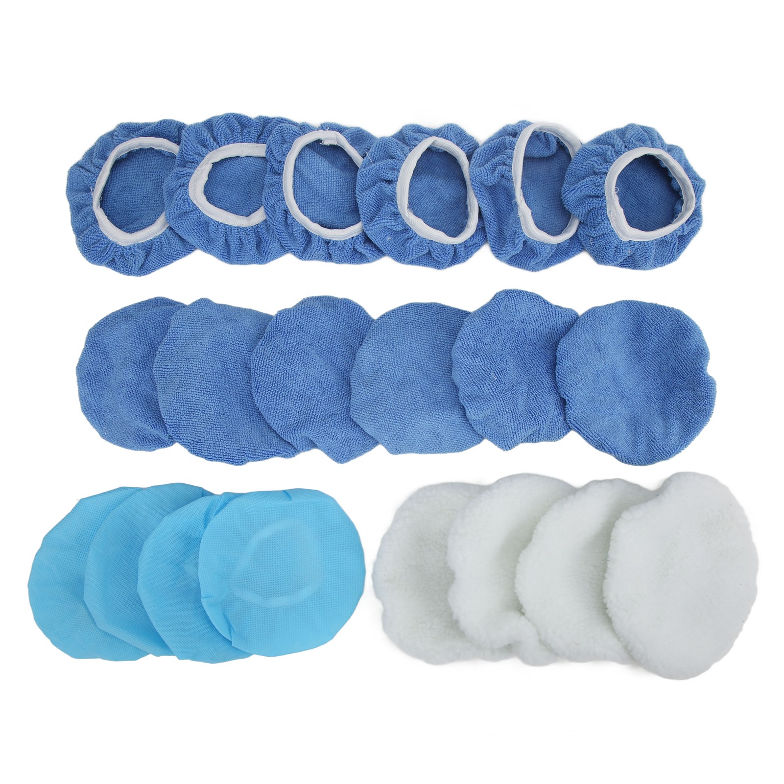 20 Stück 6-zoll-mikrofaser-polierpads Für Auto, Motorrad, Boot - Set Mit 20 Polierpads Für Die Oberflächenveredelung
