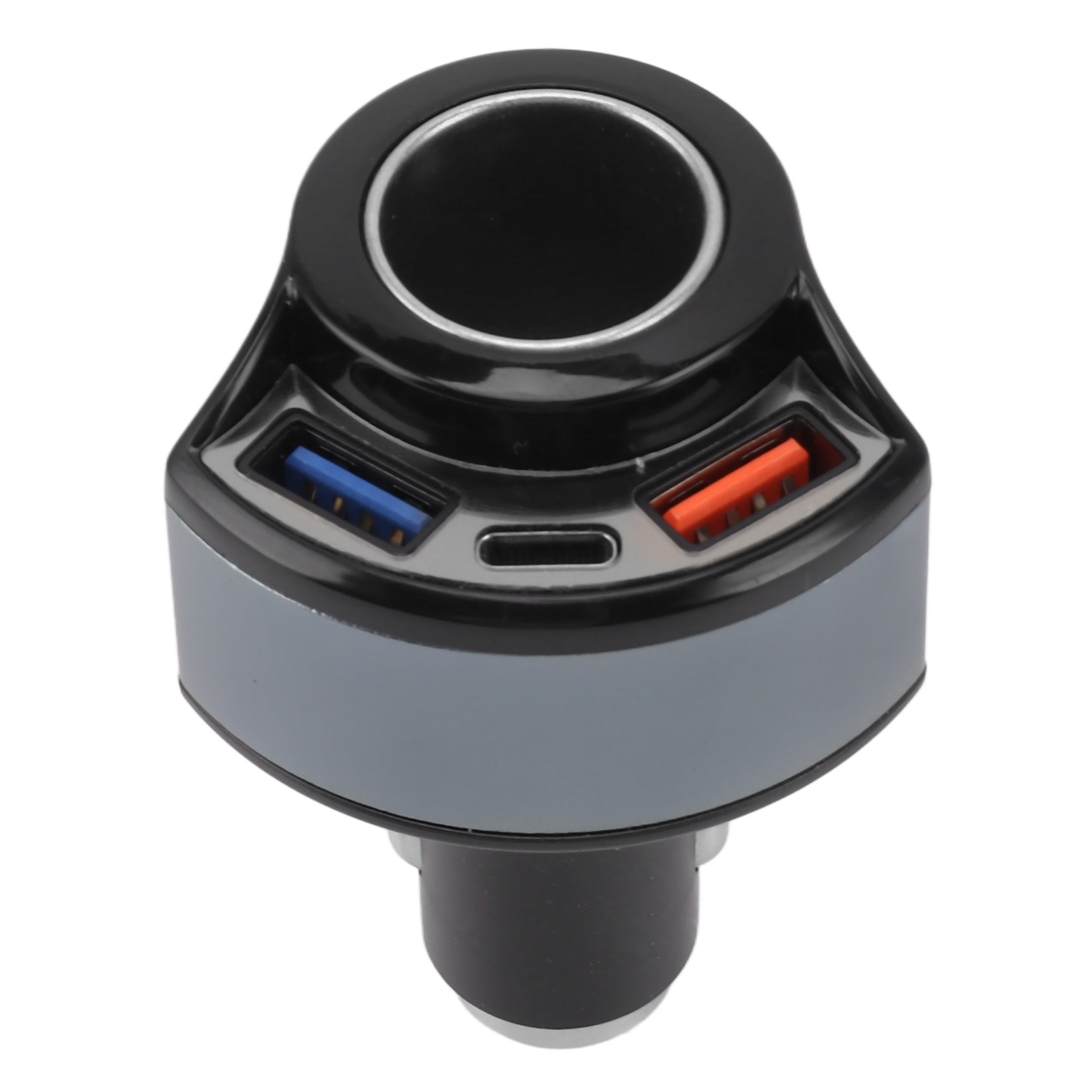 Schwarzes Qc3.0 Schnellladegerät Fürs Auto, 2,4 A, Multifunktionaler Usb-zigarettenanzünderanschluss, Zuverlässiges Und Sicheres Ladegerät