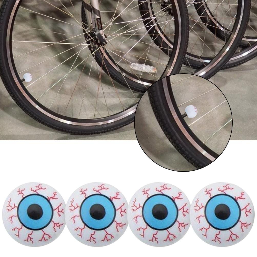 Set Mit 4 Halloween-augen-reifenventilkappen, Universelle Ventilschaftabdeckungen Für Auto, Fahrrad, Motorrad, Custom Case