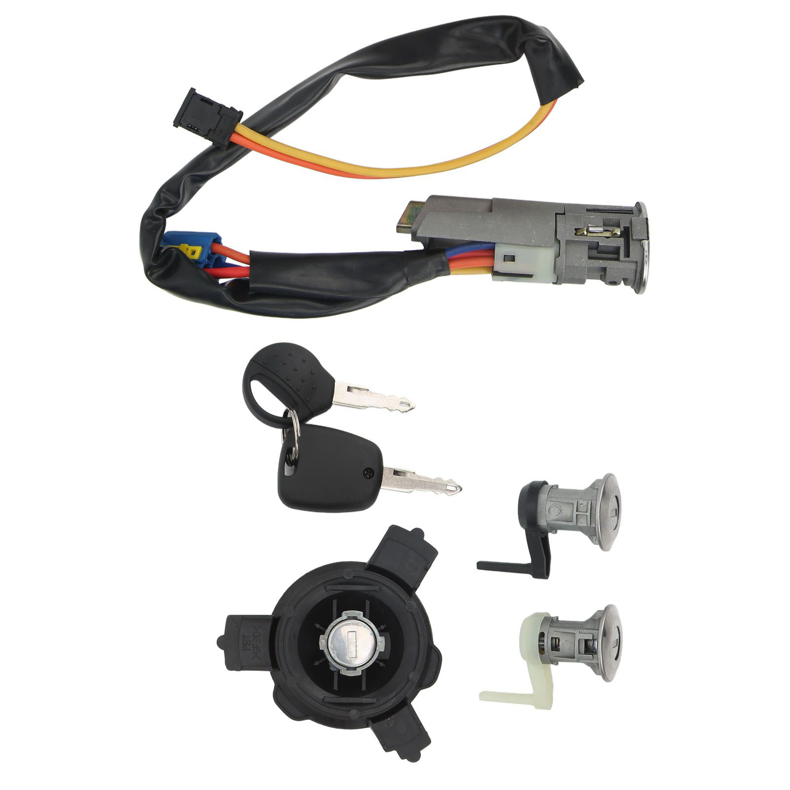 Komplettes Türschloss-zündschloss-set 4162ew, Kompatibel Mit Peugeot 206 206cc, Ersatzteil