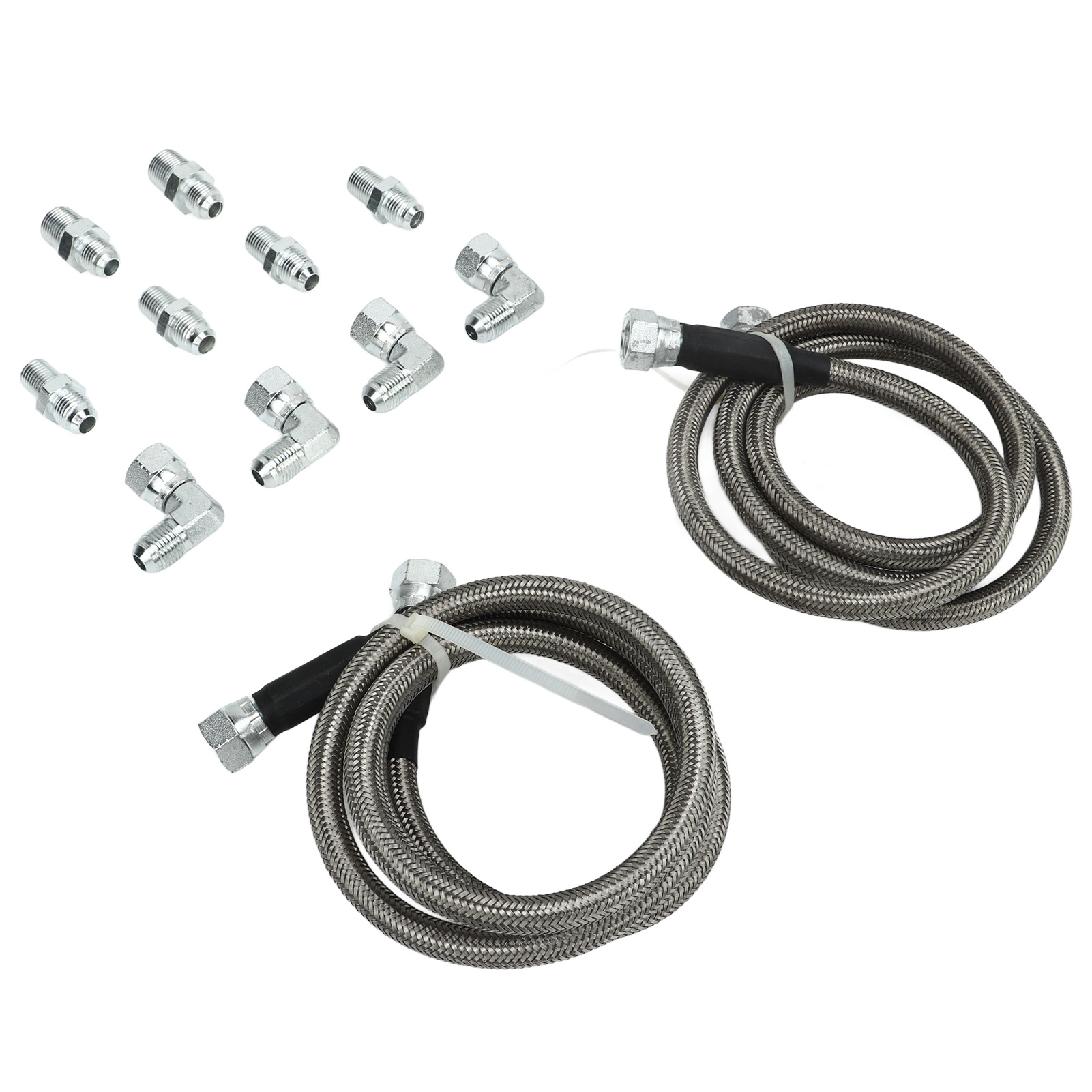 6an 52-zoll-edelstahl-pvc-getriebekühler-schlauchanschluss-set, Kompatibel Mit Th350, 700r4 Und Th400