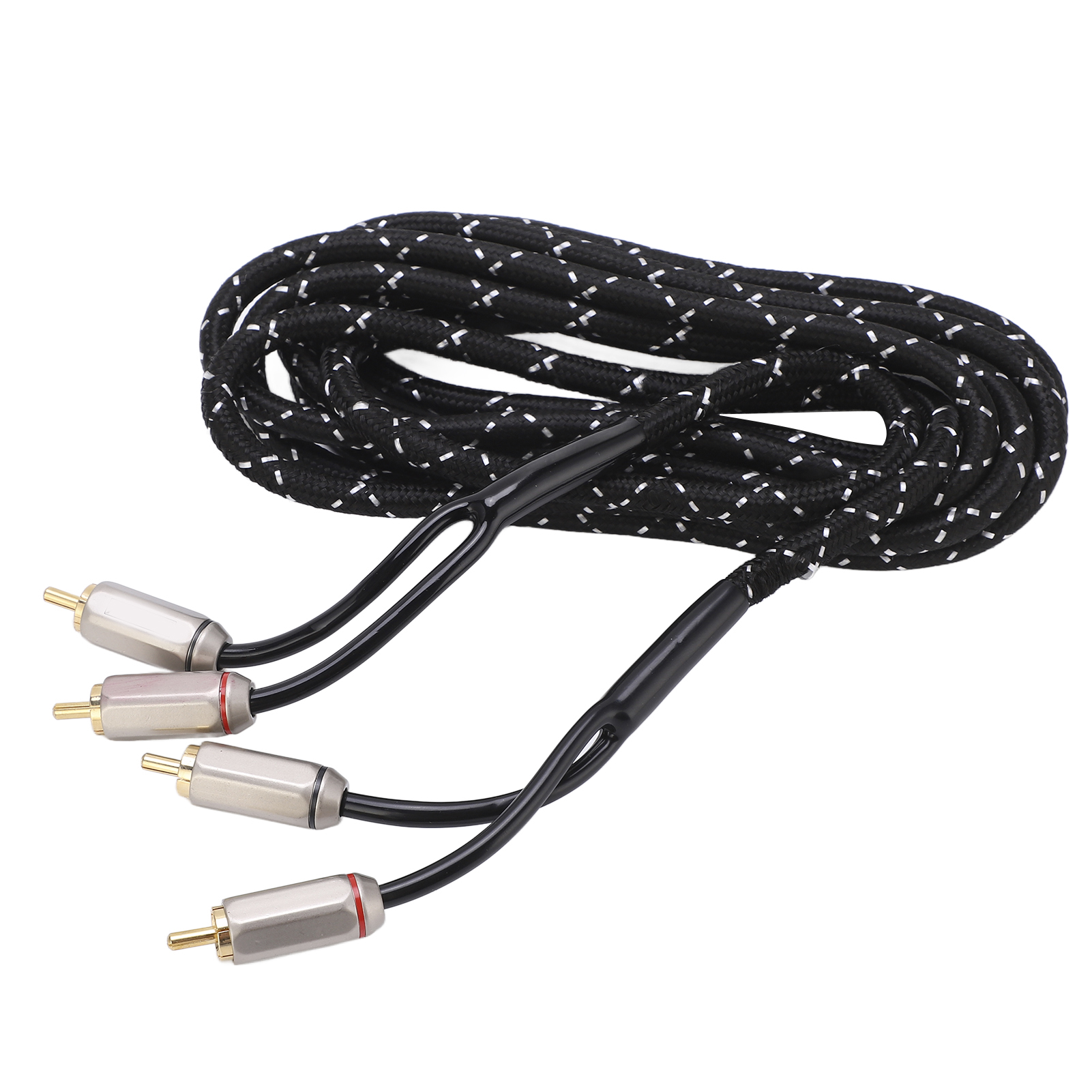 3 M Langes Stereo-audioverstärkerkabel, Universeller Doppelstecker Für Lautsprecher, Av-receiver, Subwoofer Und Hifi-systeme