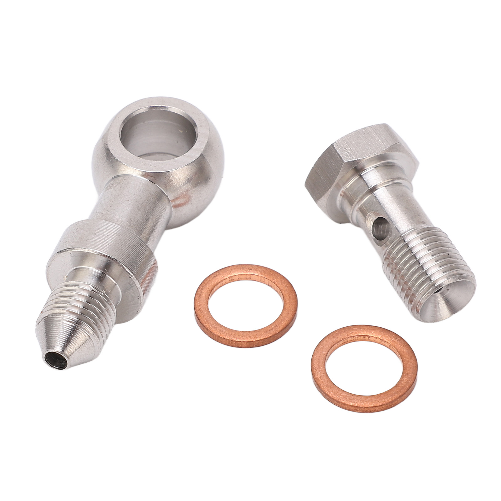 M10x1,0 Edelstahl-ölbeständiger Banjo-anschlusssatz, Unterlegscheibe Und Nutende Für Turbo-zuleitung, 1,5 Mm Begrenzer, Komplettset.