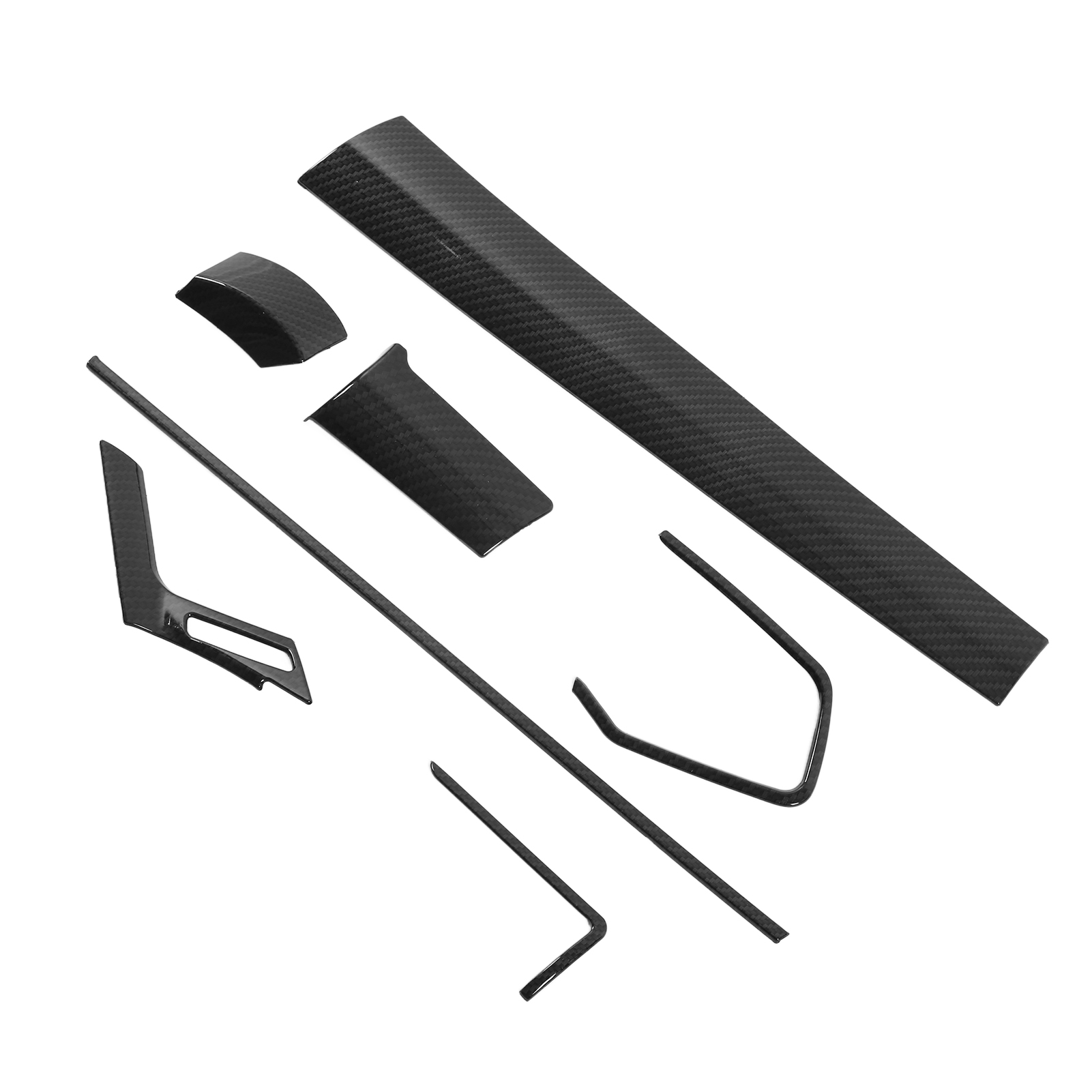 7-teiliges Interieur-zierleisten-set In Carbonfaser-optik, Passend Für Honda Civic (2016–2020)