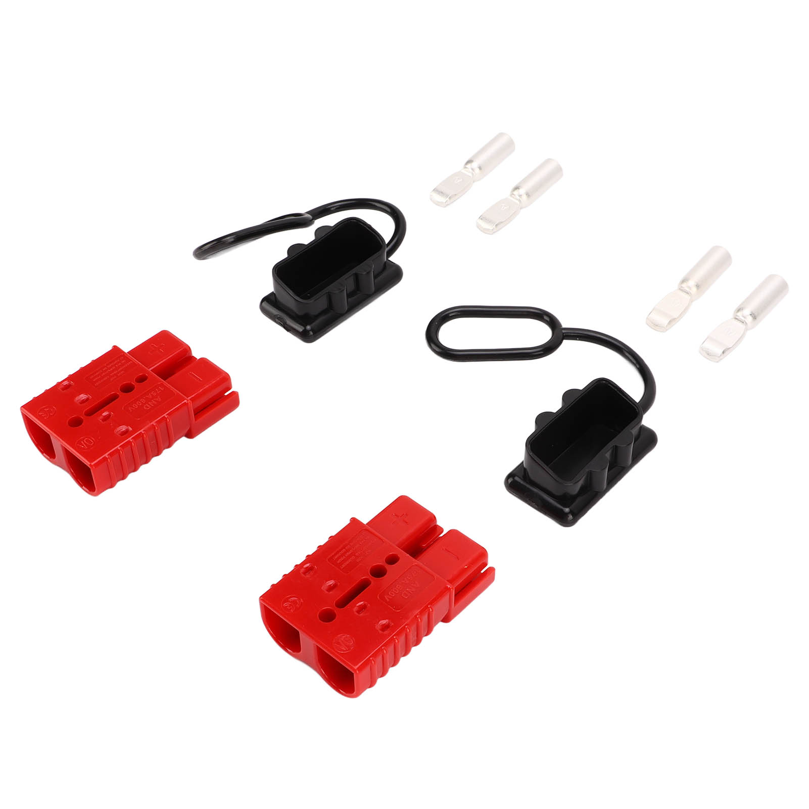 Set Mit 2 Schnellbatterieanschlüssen 175a 1/0awg 600v Rot, Universeller Kfz-trennstecker, Kabelbaum-kit