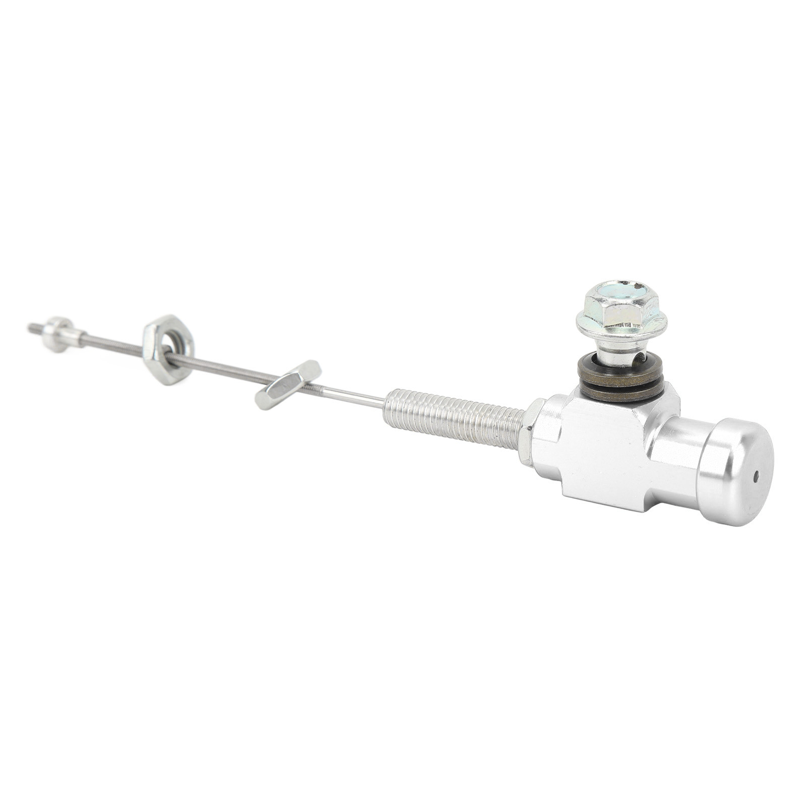 Kupplungsgeberzylinder Aus Silberfarbener Aluminiumlegierung, Leichtgängige Motorradbremspumpe, Geberzylinderstange Für Pitbike, Dirtbike, Quad Und Atv.