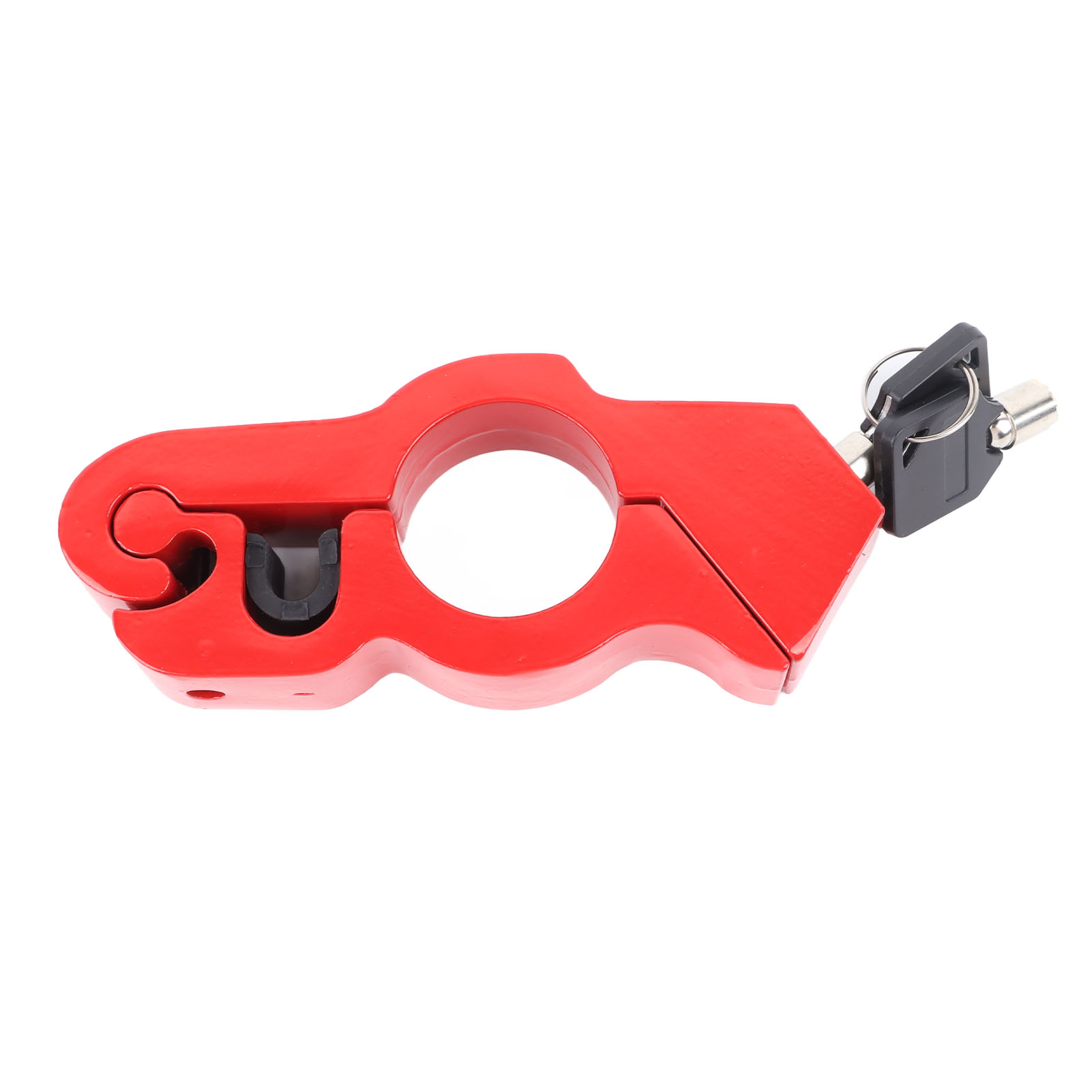 Robustes, Rotes Aluminium-lenkerschloss, Diebstahlsicherung Für Motorräder, Sicherheitssystem Für E-bikes, Langlebiges Motorrad-lenkerschloss, Verstärktes Rollerschloss