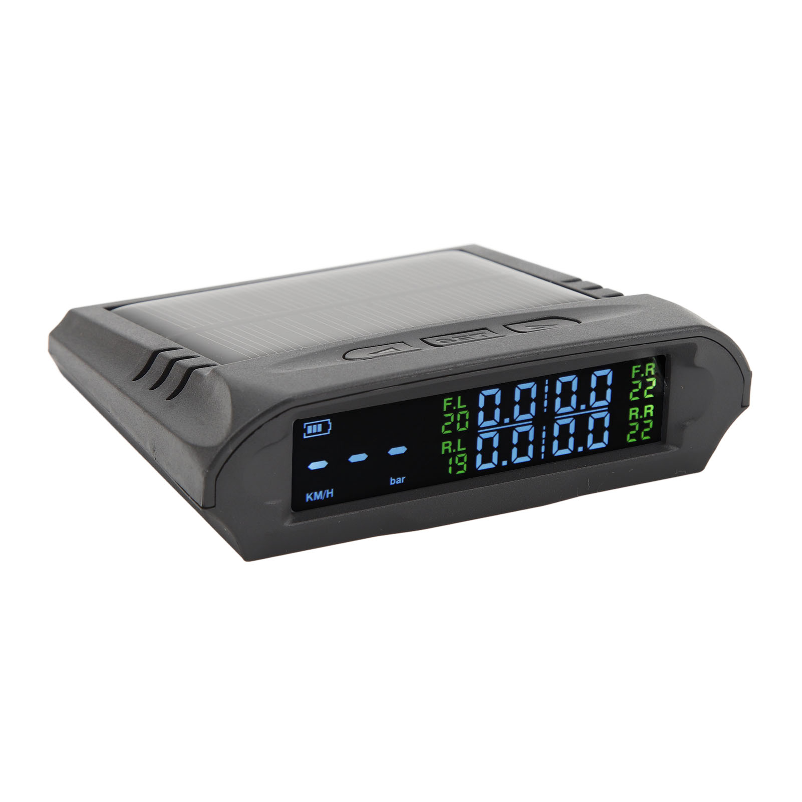 Kabelloser Solar-reifendrucksensor Mit Lcd-bildschirm Für Pkw, Wohnmobil, Anhänger, Lkw, Suv Und Pickup – Echtzeit-reifendrucküberwachung