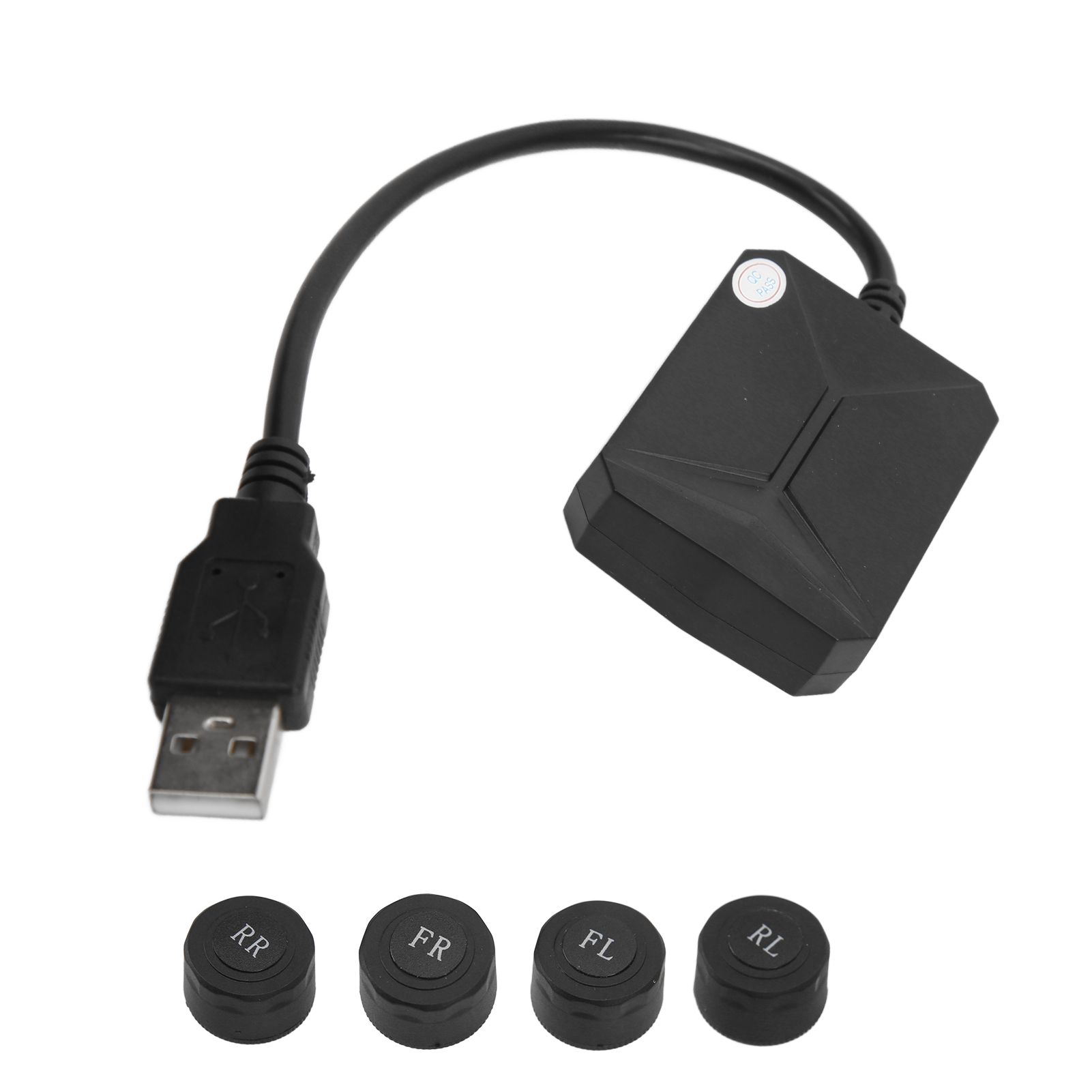 Drahtloser Tpms-sensor Für 4 Reifen Für Android Gps Usb, Universelles Externes/internes Drucküberwachungssystem, Navigationskompatible Sensoren.