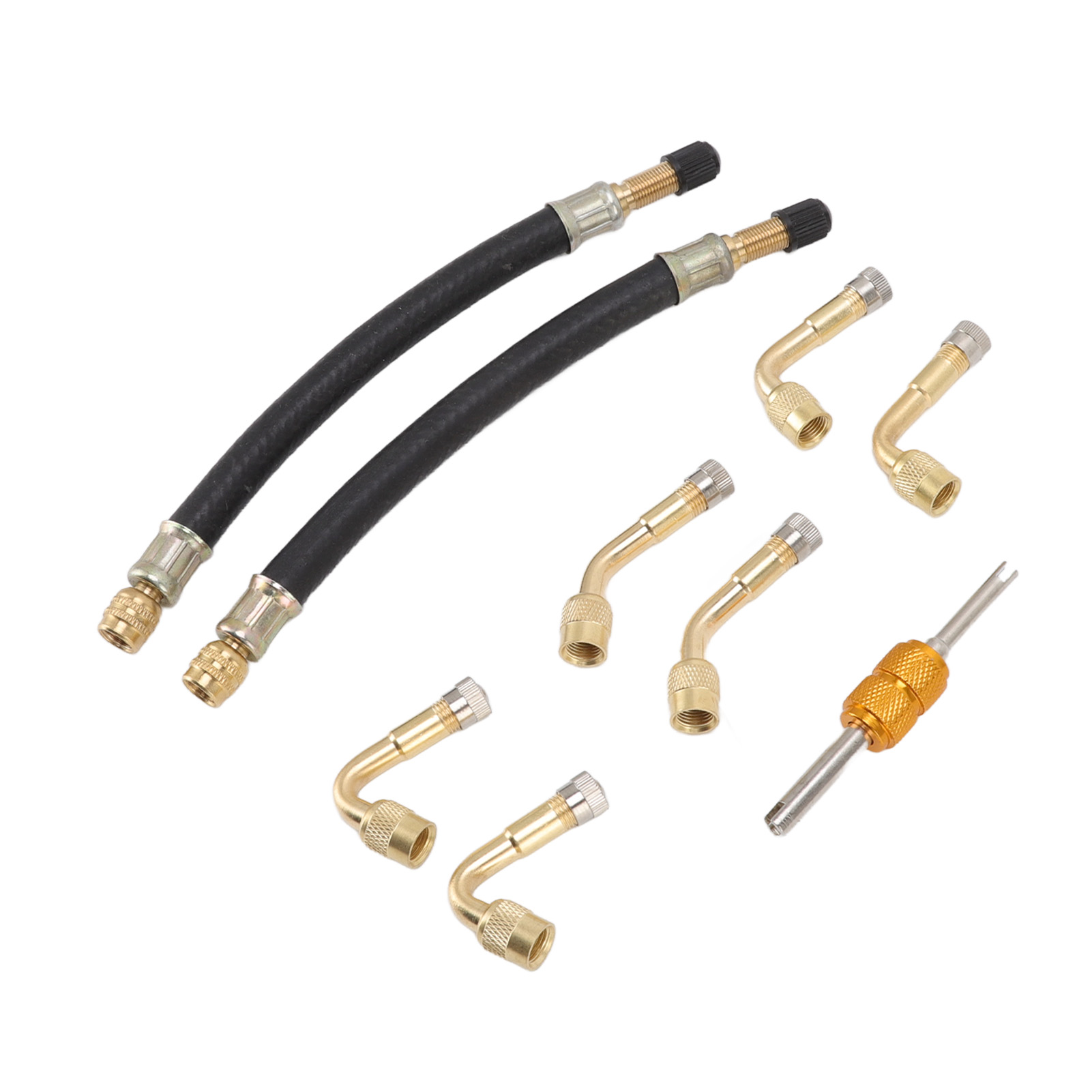 Flexibler Reifenventiladapter Mit 45°-, 90°- Und 135°-verlängerung Für Pkw, Lkw, Wohnmobile, Wohnwagen Und Anhänger
