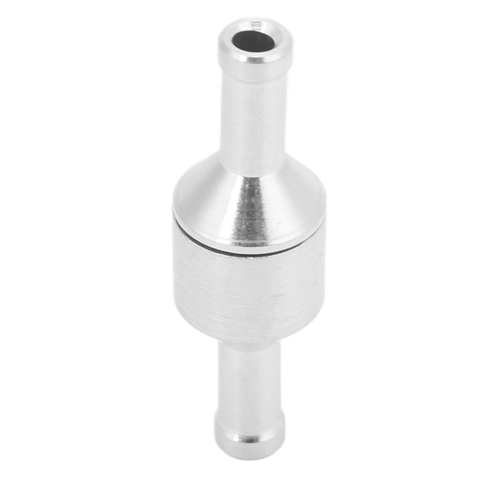 Einweg-rückschlagventil Aus Silberfarbener Aluminiumlegierung Für Kraftstoffleitungen (wasser, Öl, Diesel, Benzin), 6 Mm / 0,24 Zoll