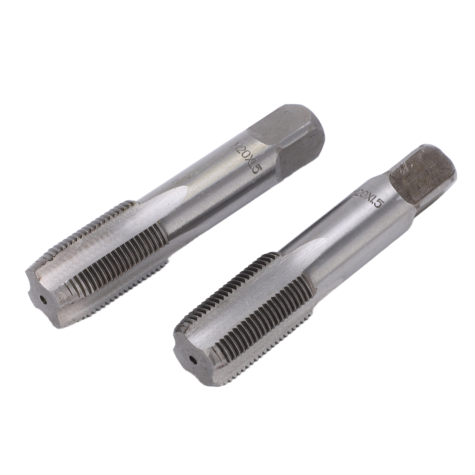 2 Stück Hss-handgewindebohrer, Metrisch, Steigung 1,5, M20x1,5, Standard-gewindeschneidwerkzeug Mit Gerader Nut Für Stahl