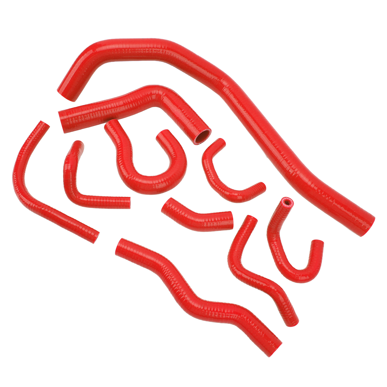 4-teiliges Rotes Silikon-kühlerschlauchset Für Cr-x 1988–1991, Kühlwasserschlauchset, Motorschlauch, Heizungswasserschlauch, Hochleistungsersatz