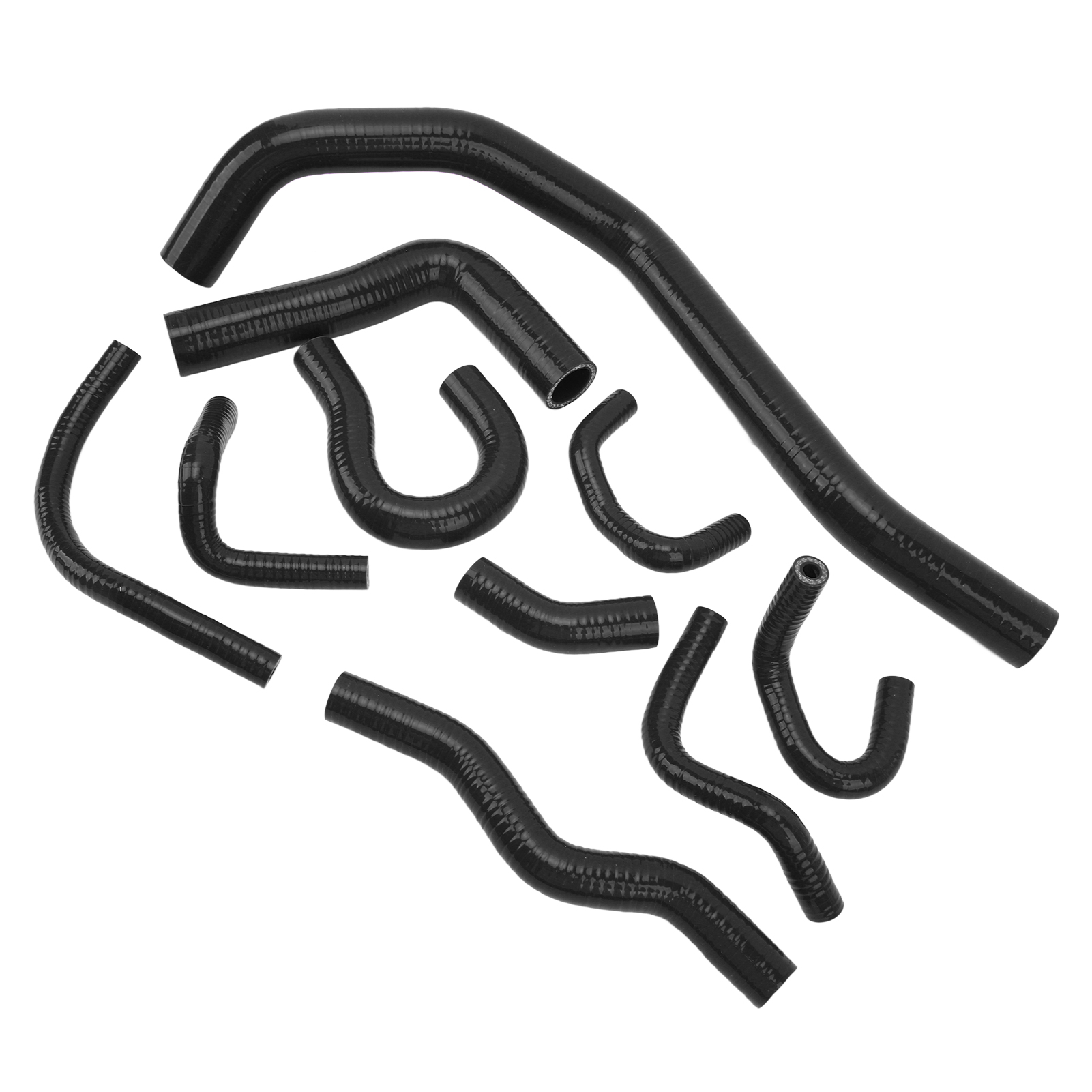 Schwarzer Silikon-kühlerschlauch, Flexibles Set Für Kühlmittel Und Heizung, Kompatibel Mit Cr-x 1988–1991, Hochleistungs-ersatzschlauchset