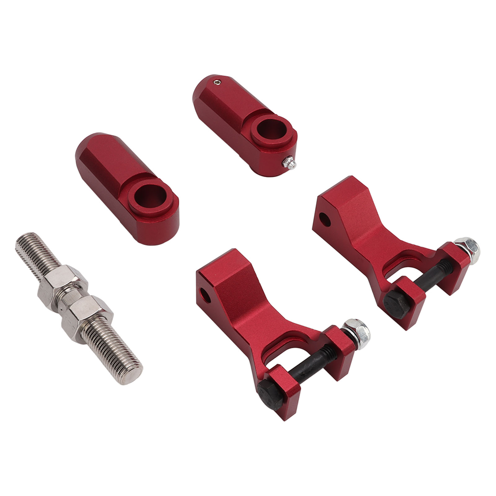 5-teiliges Tieferlegungskit Aus Aluminium Für Vorder- Und Hinterachse, Passend Für Raptor 350, 660 Und 700, Sportfahrwerk, Rot, Atv-ersatzteil