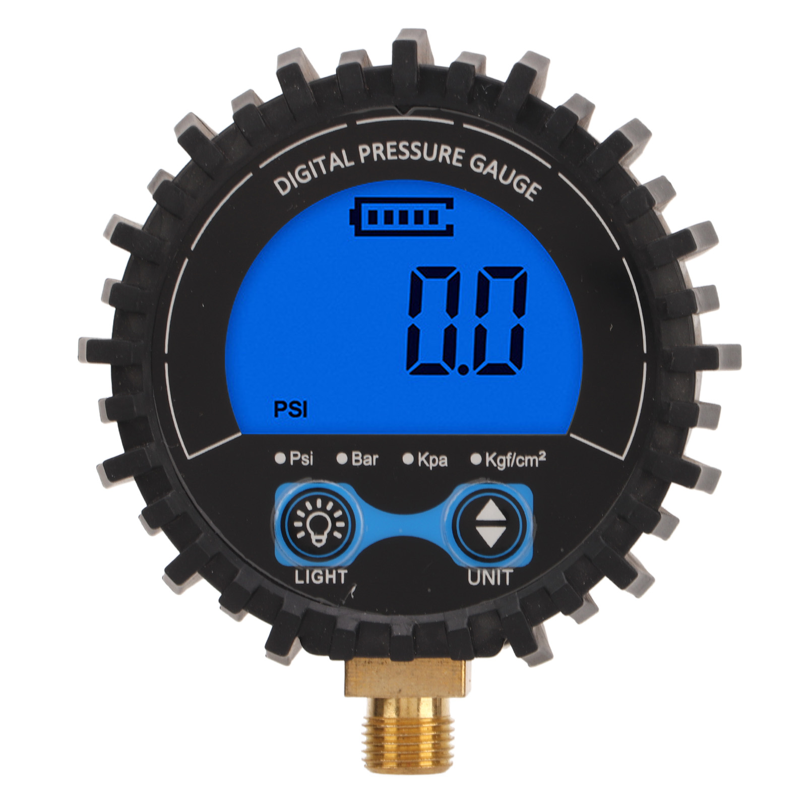 Digitales Reifendruckmessgerät, Blau Hinterleuchtetes Lcd-display, 4 Einheiten, 3–200 Psi, Reifendruckprüfer, M11x1-gewinde