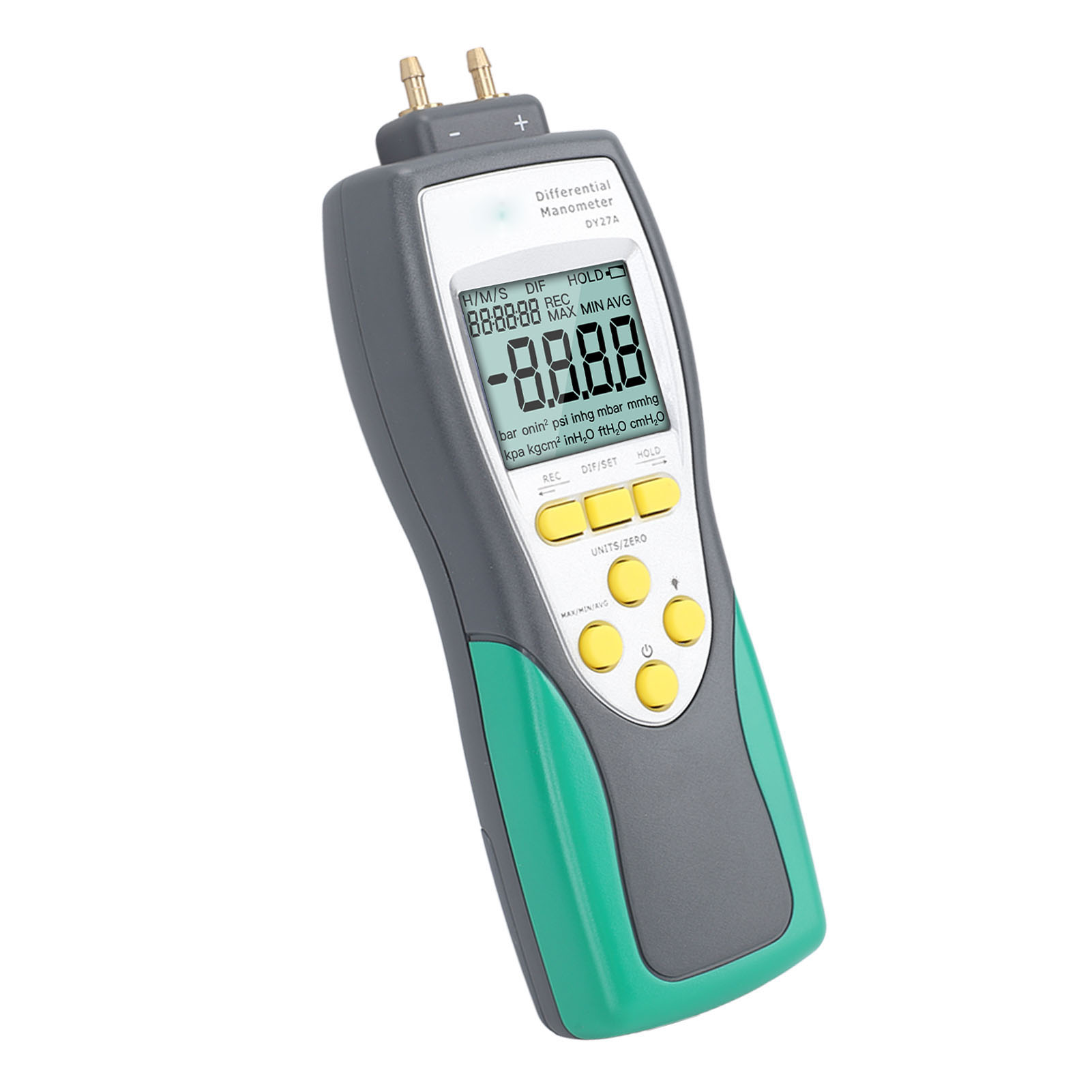 Hochpräzises Digitales Manometer Mit 2,413 Bar, Empfindliches Und Schnelles Gasdruckmessgerät Für Bremsvakuumpumpen Und Gasleitungen