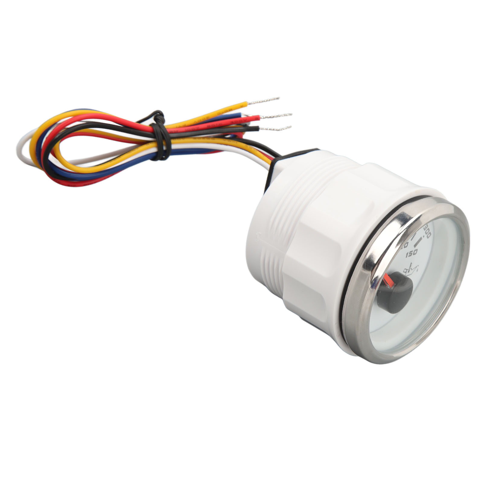 Elektrisches Öltemperaturmessgerät 52 Mm Dc 9-32 V, Hohe Genauigkeit, Weißes Zifferblatt, Silberne Lünette, Celsius/fahrenheit-thermometer Für Boote, Yachten, Wohnmobile Und Angler.
