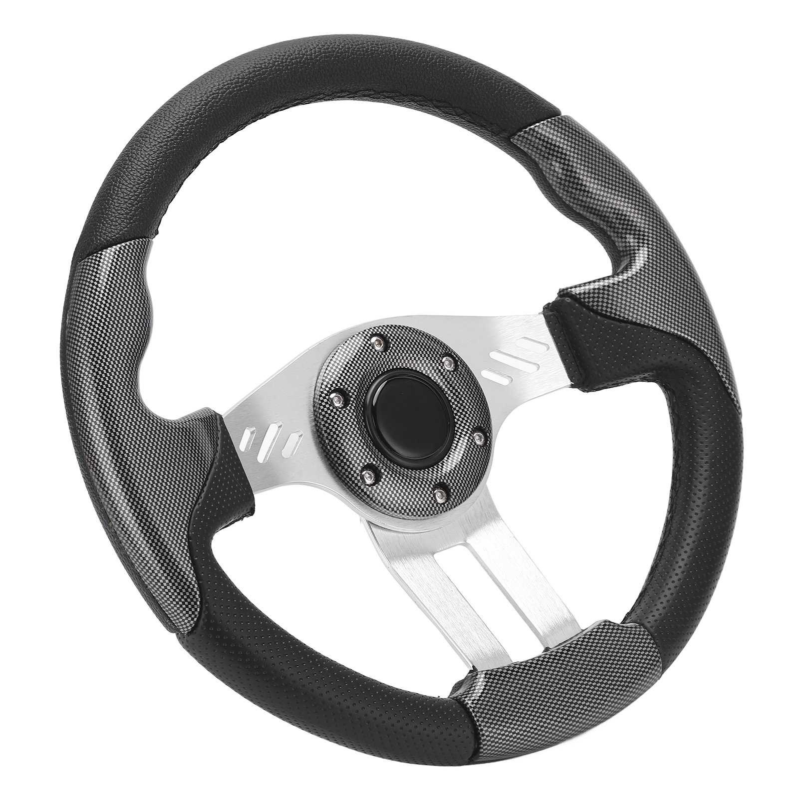 Ersatzlenkrad Im Carbon-look Für Club Car G8 G9 G11 G14 G16 G19 G21 G22 G29 Drive, Carbonfaser-finish, Standarddurchmesser, Golfwagen-zubehör