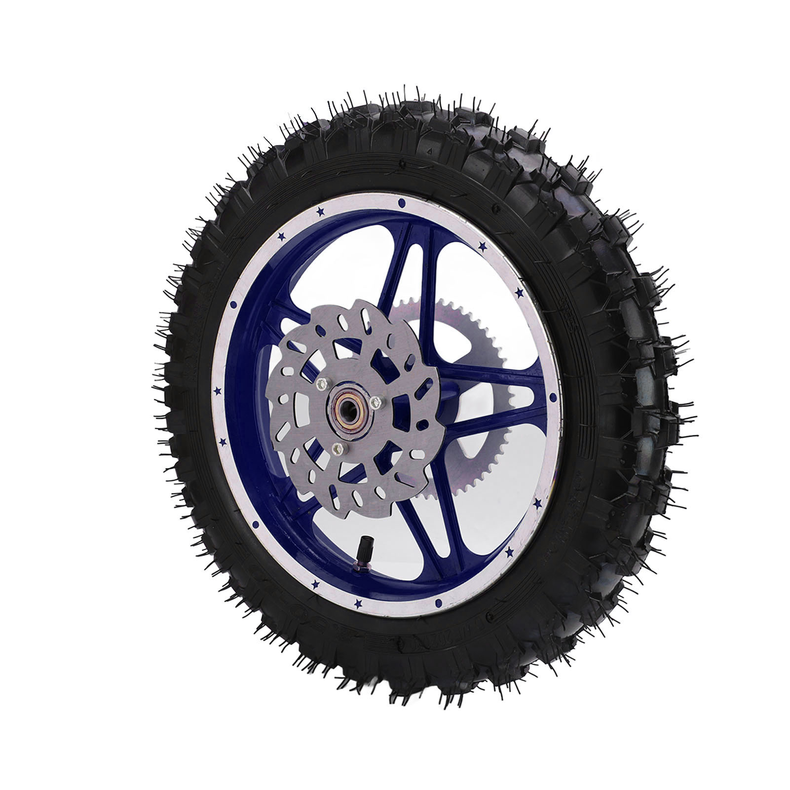 2,5-10 Zoll Hinterrad Mit Reifen, Scheibenlager, Blauem Antirutschritzel Für Offroad-motorräder Und Pitbikes