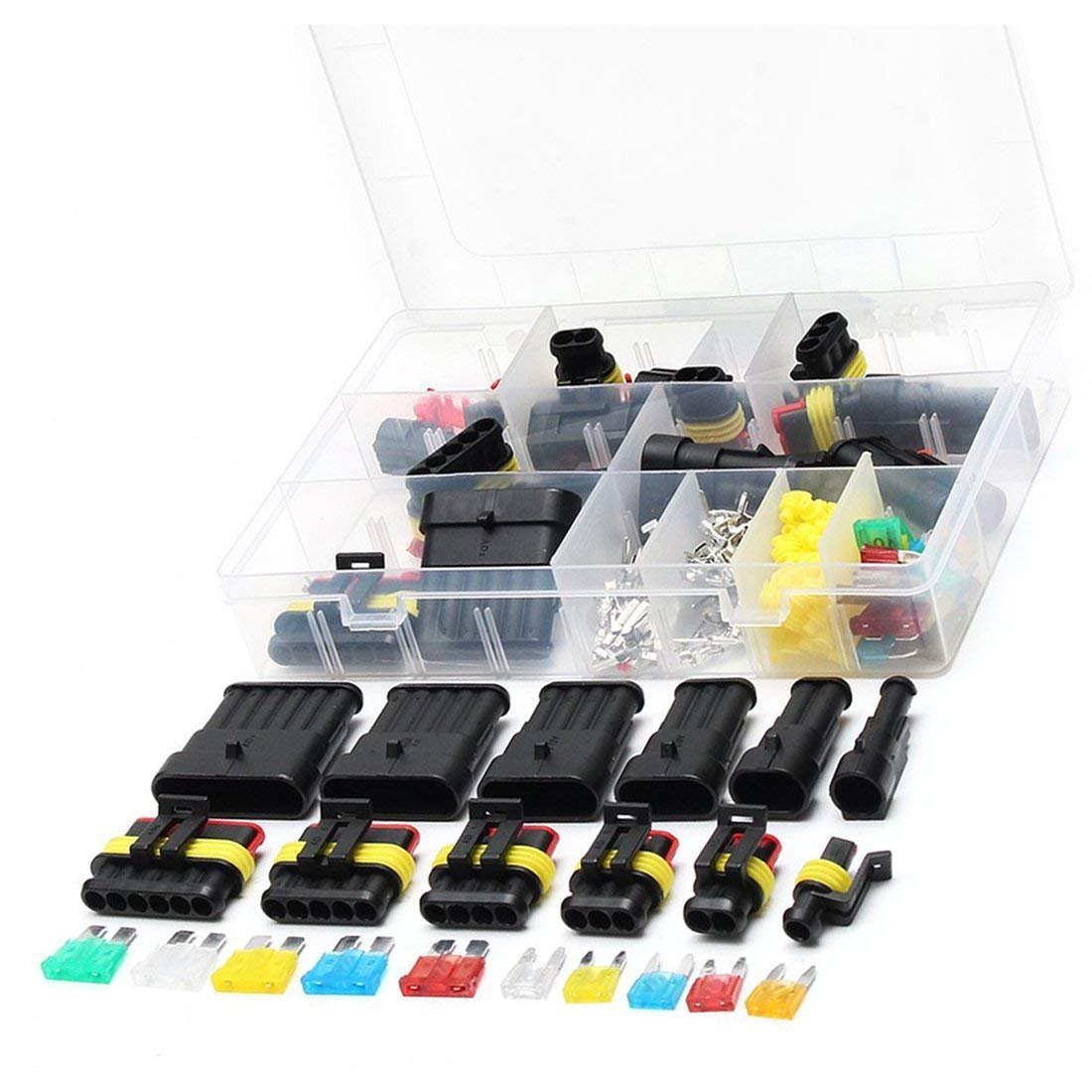 Wasserdichter 6-poliger Kfz-steckverbinder, Sicherungskasten-set, Ip67-stecker Mit Kabelanschluss, Kfz-teile-set