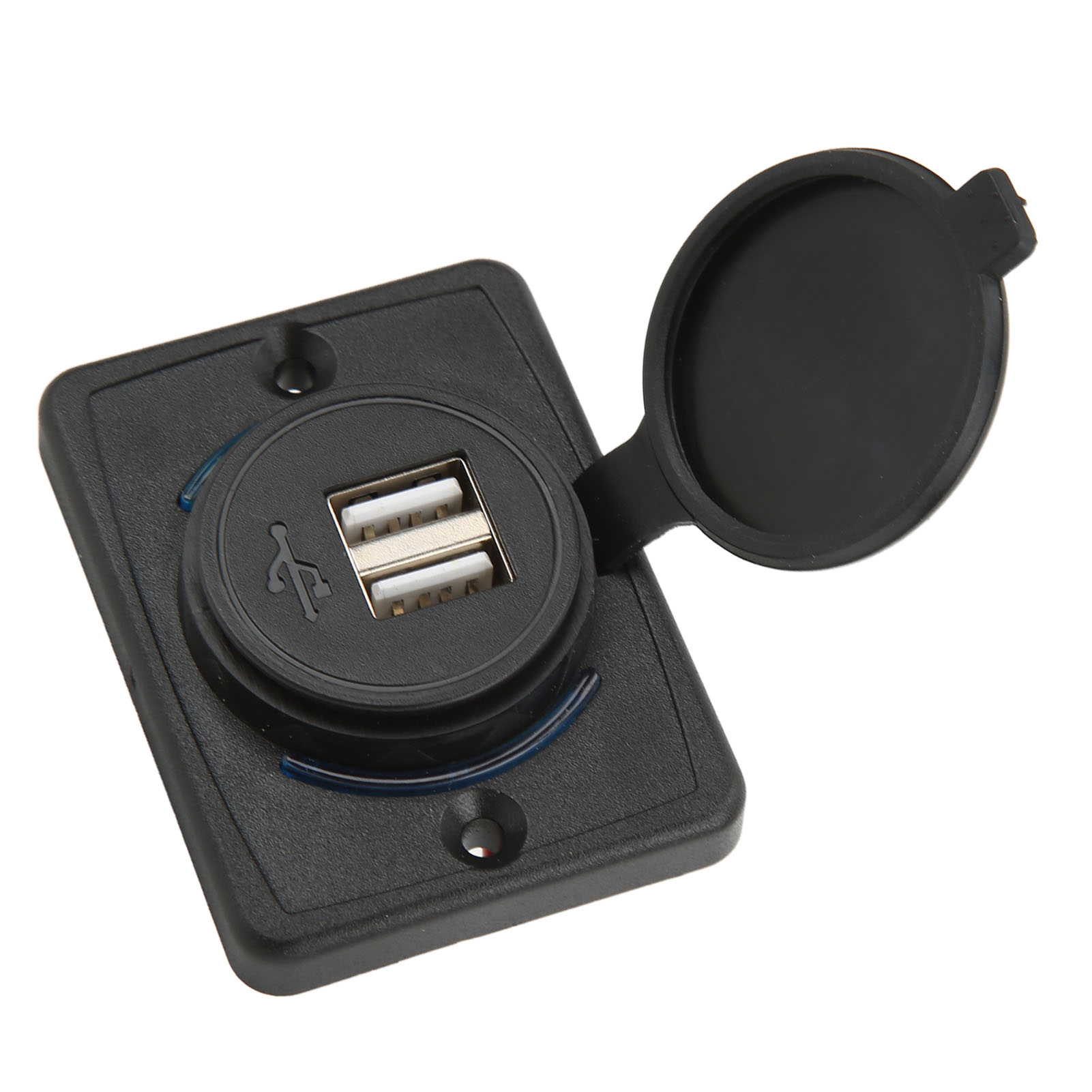 Dual-usb-autoladegerät 3,1 A 5 V Schnellladefunktion Mit Led-anzeige, Universell Für 12–24 V, Lkws, Wohnmobile, Boote