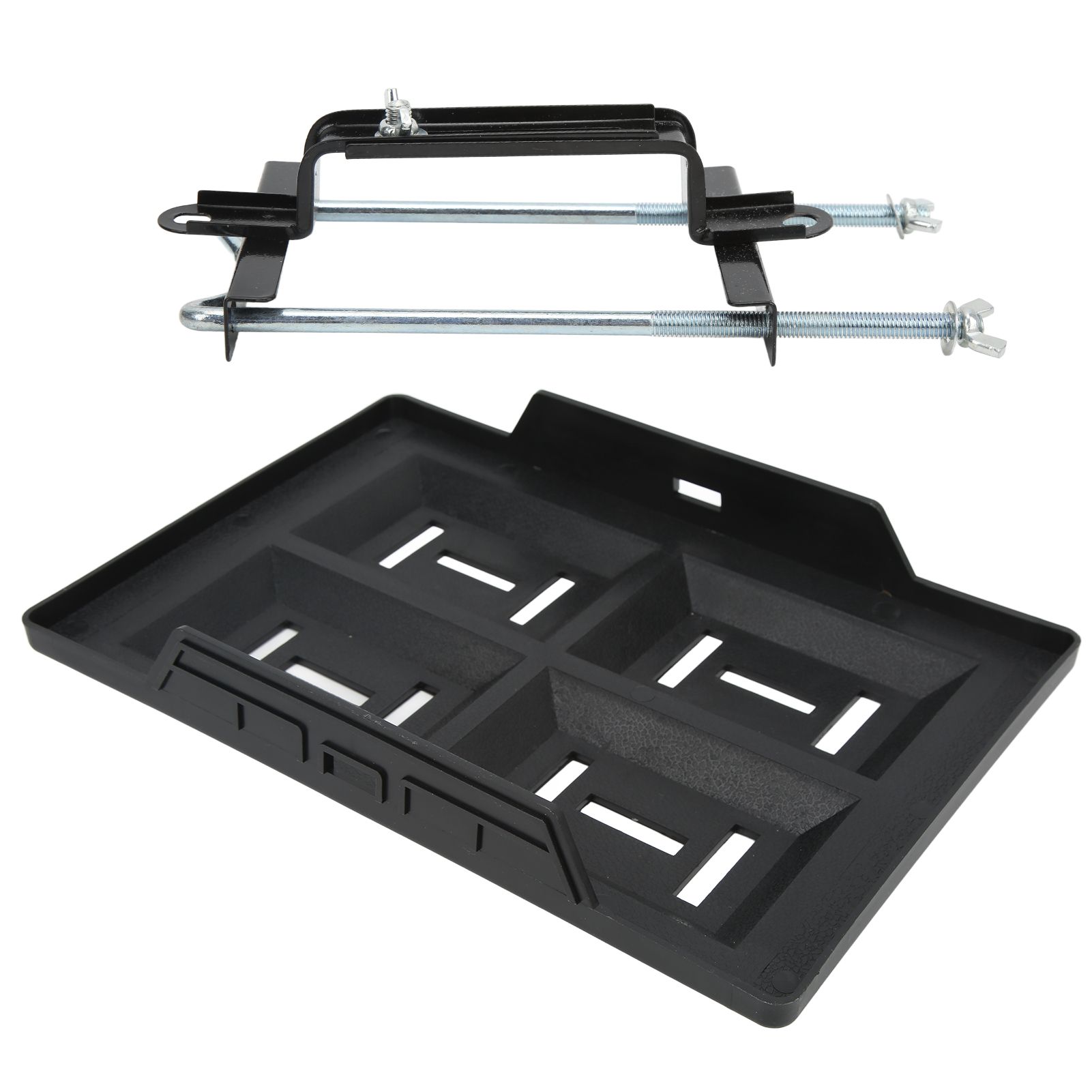 Universeller, Hochbelastbarer Auto-/bootsbatteriehalter Mit Verstellbarer Halterung Und Halterung Für Batterien Der Serien 27, 30 Und 31 (28 Halterung + 23 Halterung)
