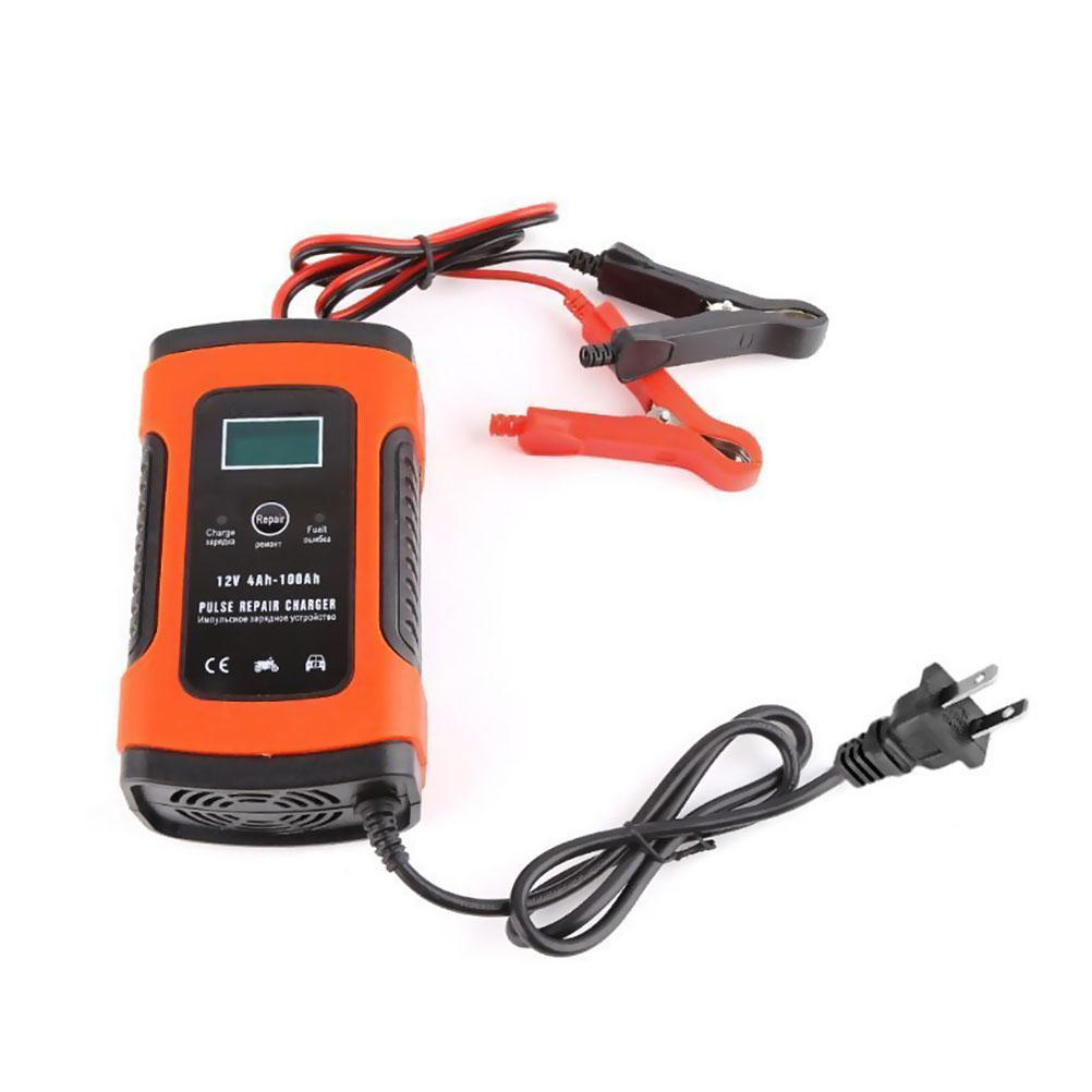 Intelligentes 12v-puls-batterieladegerät Mit Lcd-bildschirm, Automatische Reparatur Für Agm-, Gel- Und Nass-blei-säure-batterien