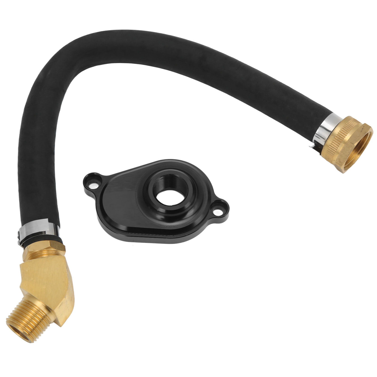 Ölkühler-spülset Mit Eloxiertem Aluminiumadapter, Ersatzteil Für Ford Powerstroke 6.0l 2003-2010