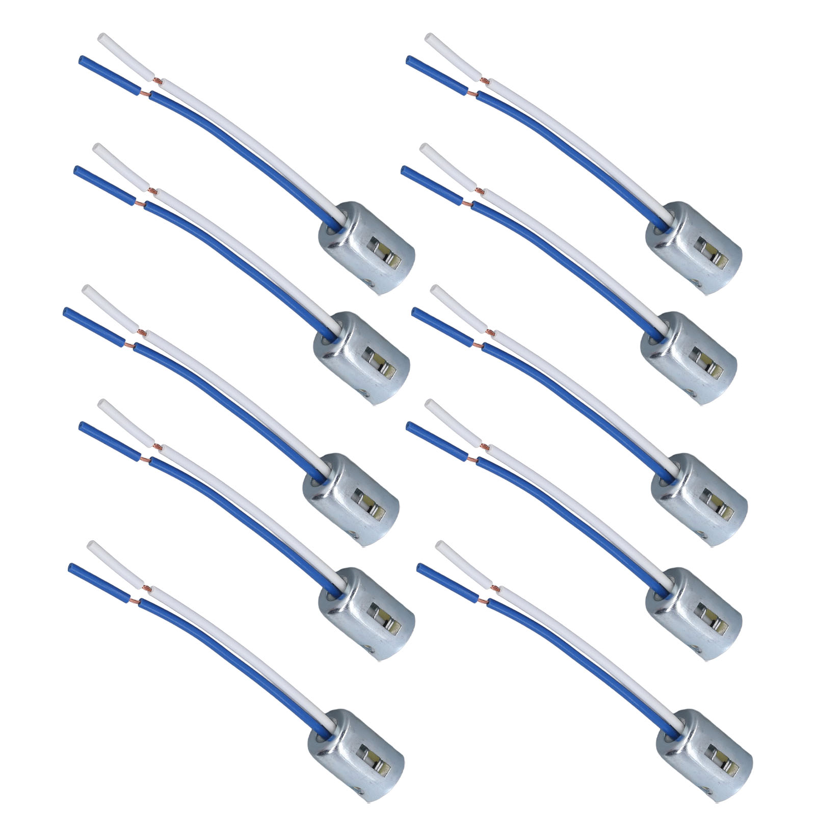 10-teiliger Led-lampensockel, Drahtverbinder Für Blinklampe 1157, Schraubsockel, Adapter Für Signalleuchten, Elektrisches Anschlussset.