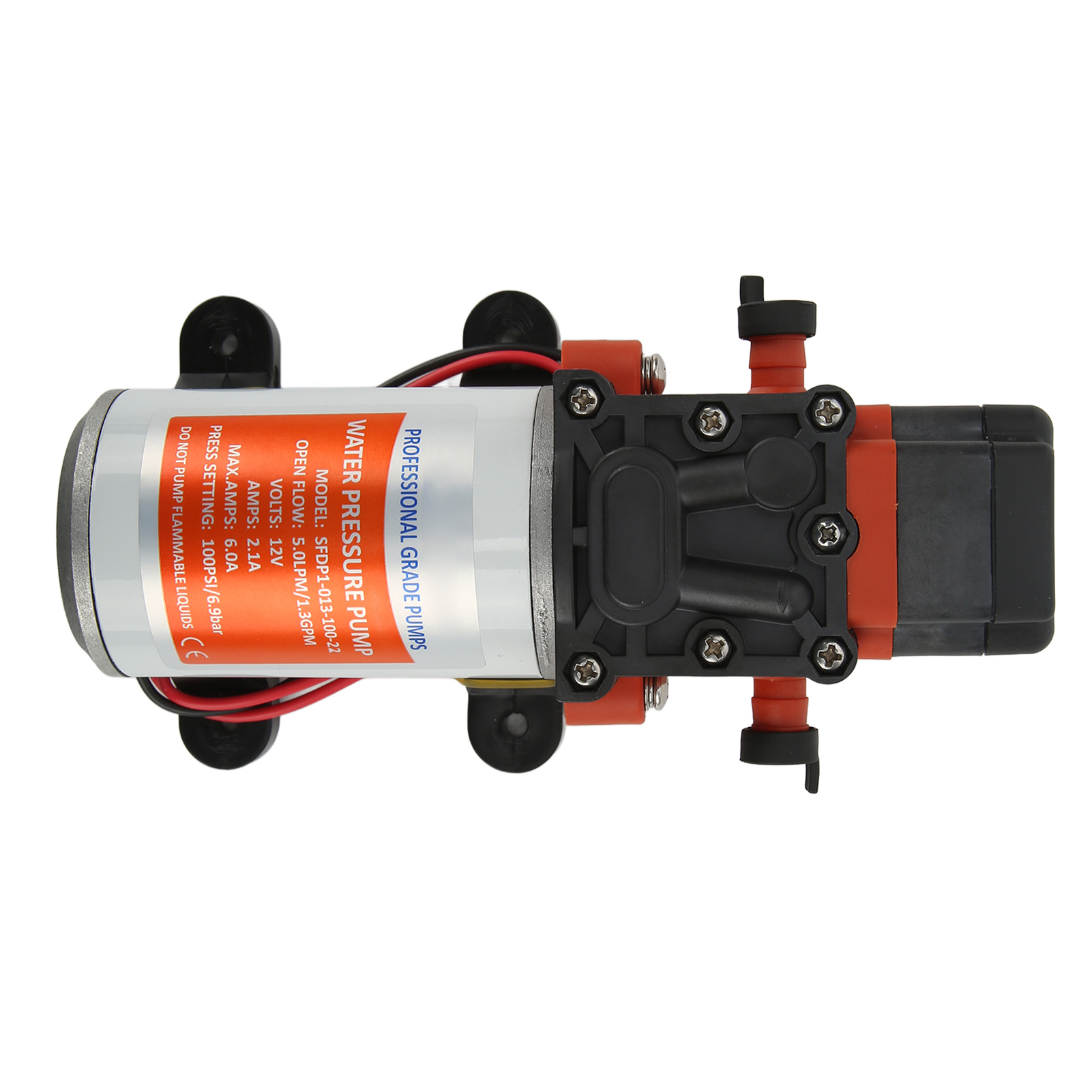 1,3 Gpm 100 Psi Membranpumpe, Intermittierender Betrieb, Standard-industriemontage, 2-kammer-membranpumpe.