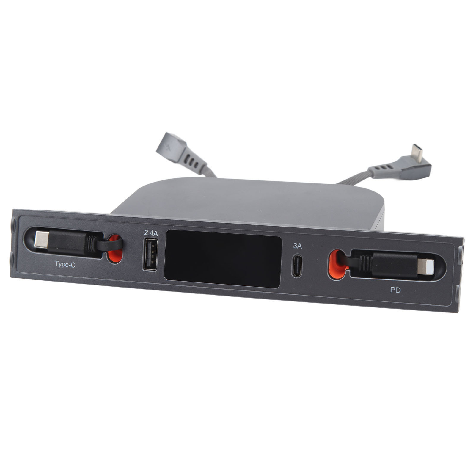 4-port-usb-dockingstation Mit Einziehbarem Kabel, Schnellladefunktion, Kompatibel Mit Tesla Model 3 & Y (2021–2023), Ersatz-multiport-hub