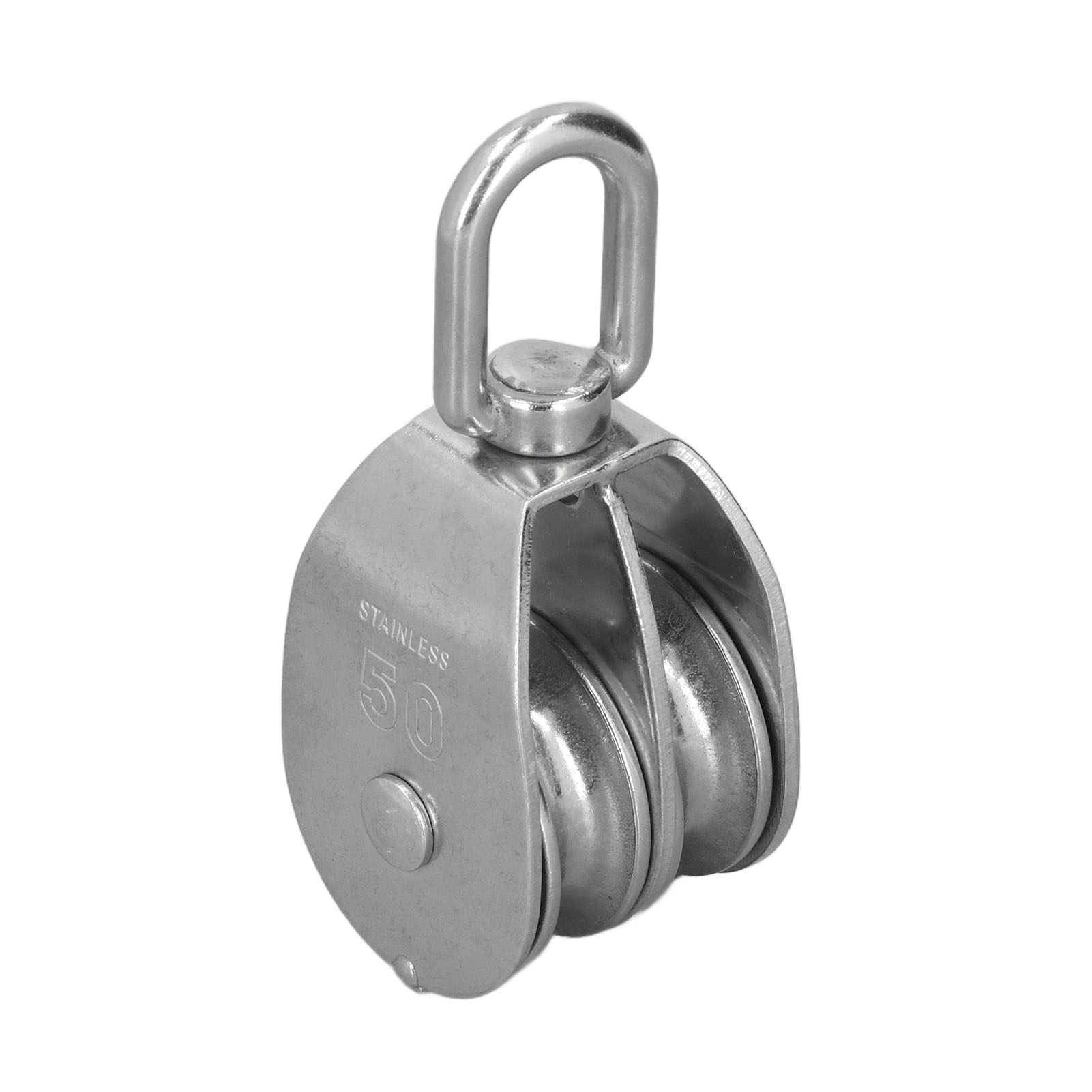 50-mm-schiffsrolle Mit Doppelrolle, 400 Kg Tragfähigkeit, Robuster Edelstahl 304 Für Yachten, Boote Und Segelboote