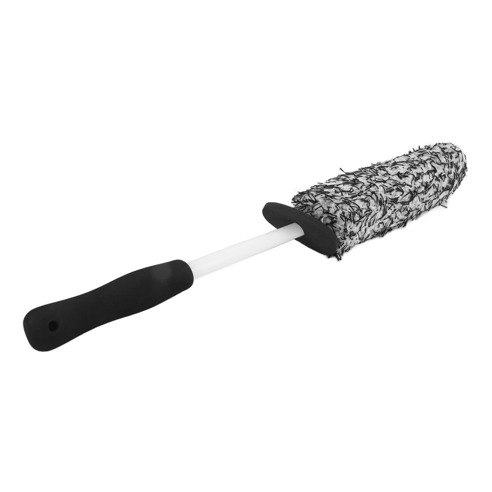 Weiche Mikrofaser-multifunktionsbürste Mit Großer Reichweite Zur Reinigung Von Felgen Und Reifen, Grau Und Weiß, Für Auspuff, Stoßstangen Und Kotflügel
