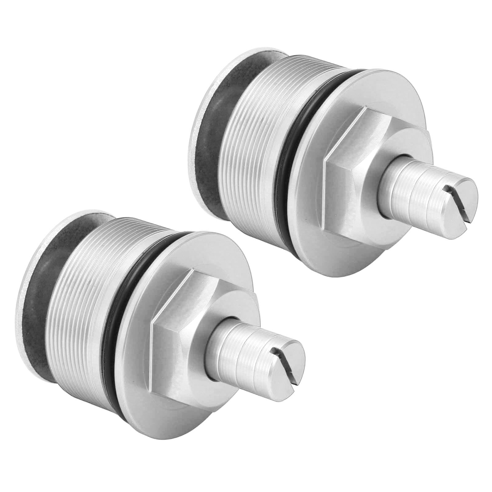 2 Metall-vorspannungs-gabelspitzen, Verstellbare Teleskop-schraubenabdeckungen Für Cb400, Silber, Paar