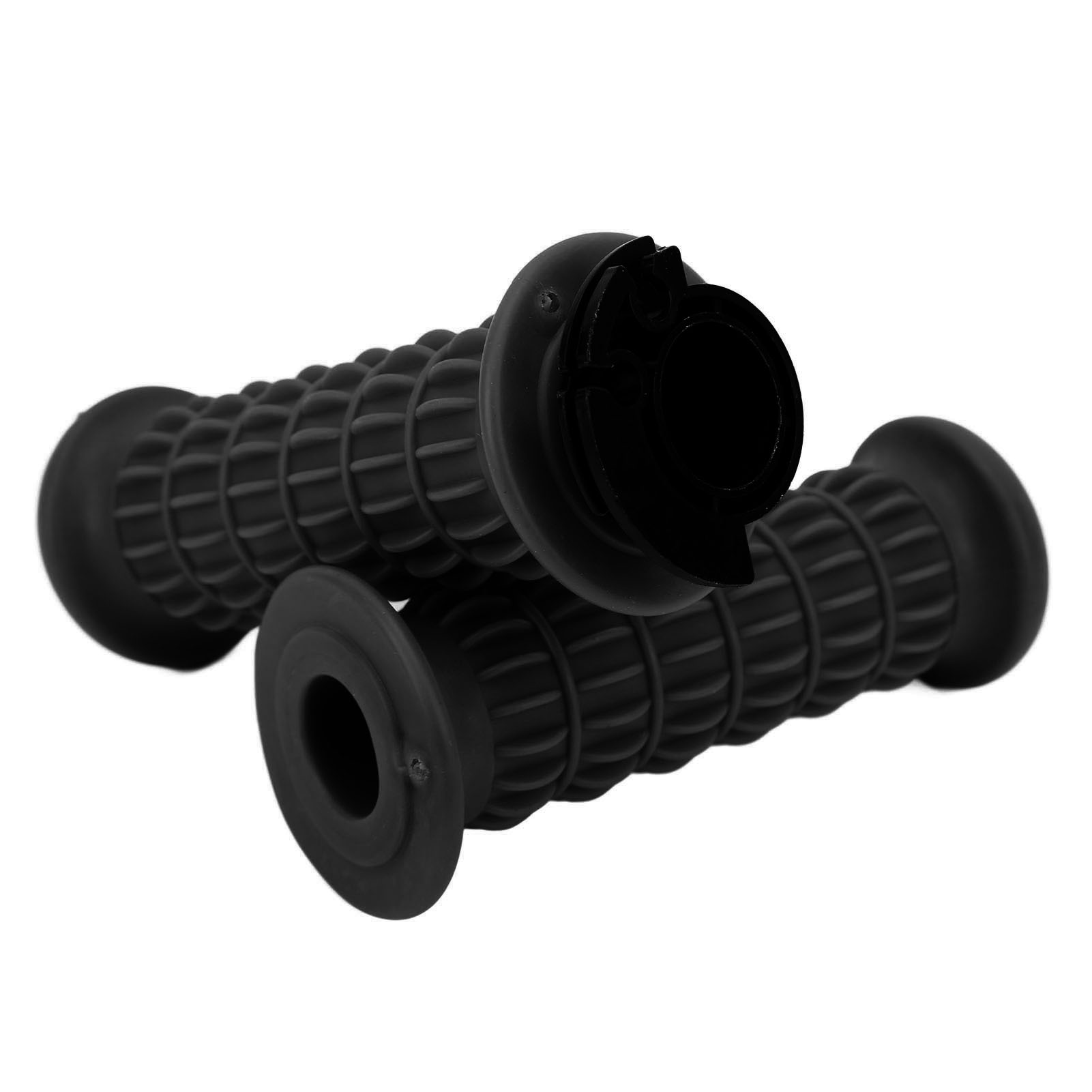 Universeller 22-mm-gasgriff Für Motorradlenker, Weich, Rutschfest, Paar, Kompatibel Mit Gy6 50ccm, 80ccm, 125ccm Und 150ccm Rollern, Schwarz