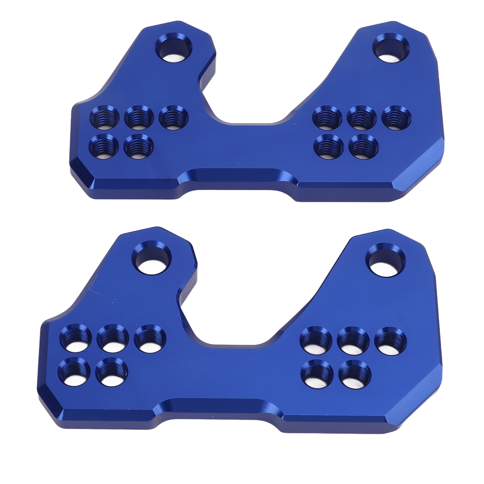 2x Soziusfußrasten Hinten, Cnc-gefräste Aluminiumlegierung, Ersatzteil Für Mt-03 R3 Mt25, Blauer Bausatz