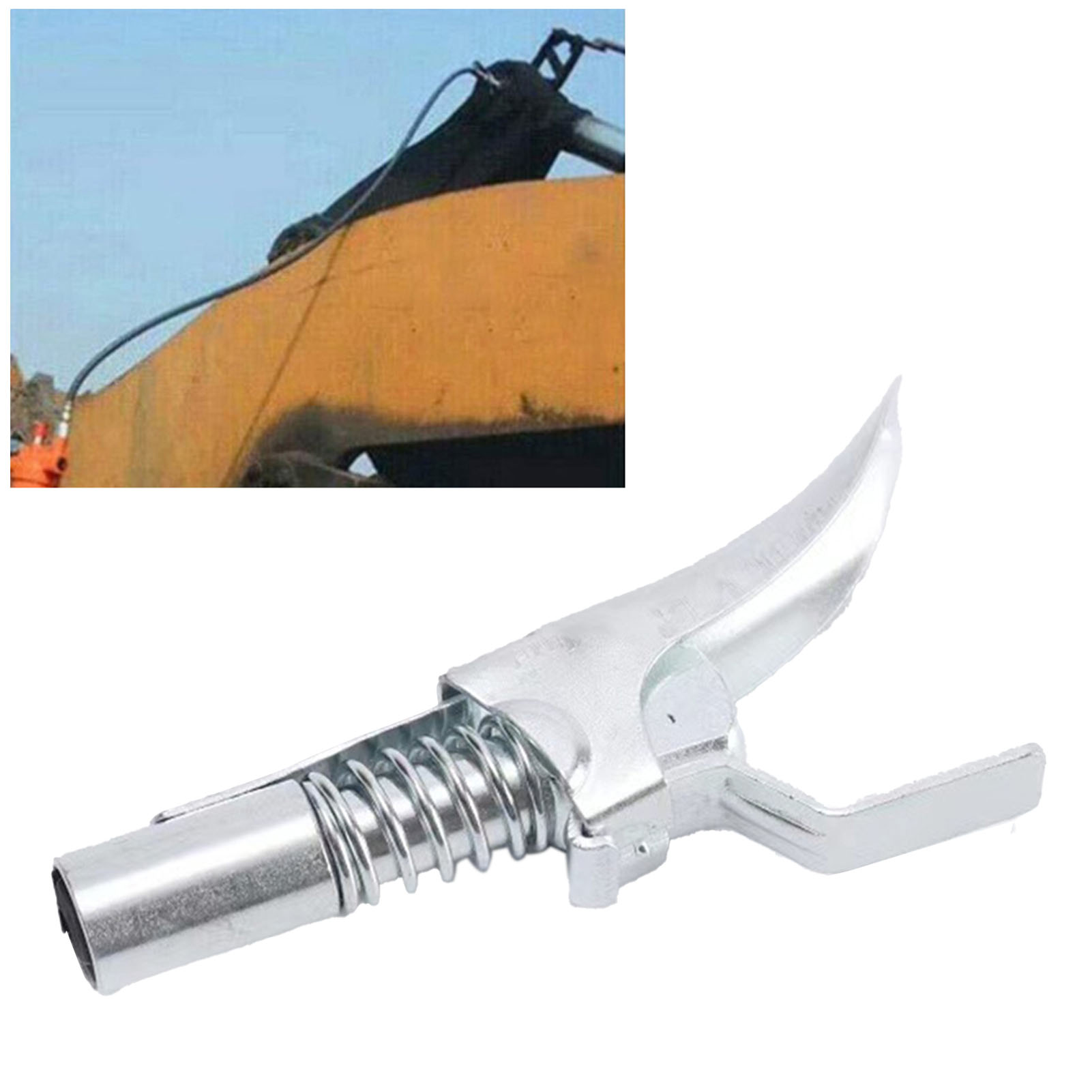 Schnellverschluss-schmiernippelzange, Stahlkopf Mit Verriegelungsclip, Kunststoffkoffer, Geeignet Für Auto, Boot, Bagger.