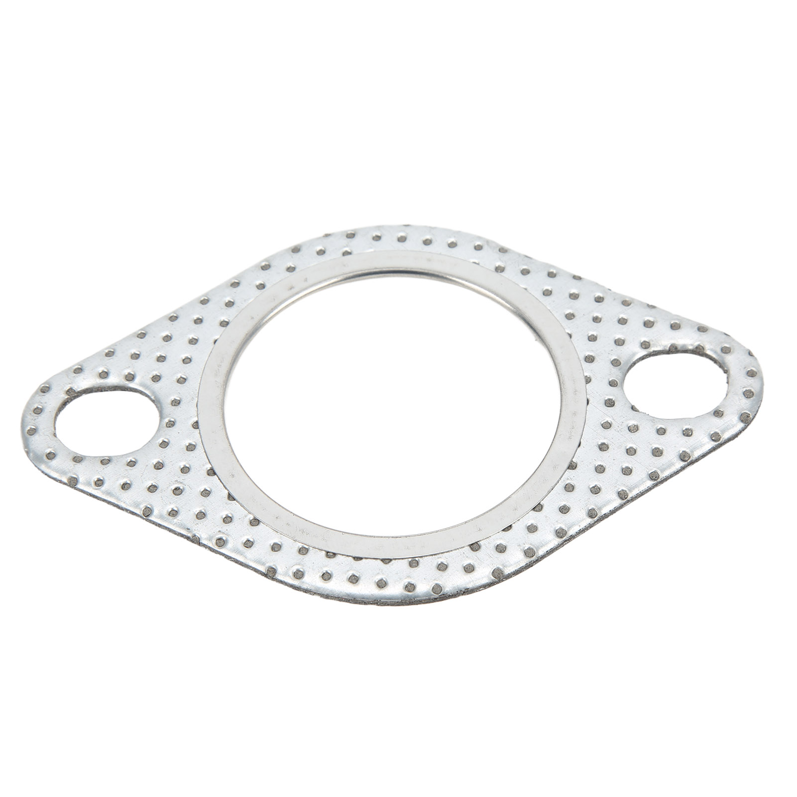 Abgaskrümmerdichtung 1,75 Zoll, 2 Schrauben, Universell Perforierter Stahl, Für Turbokrümmer Und Hosenrohre.