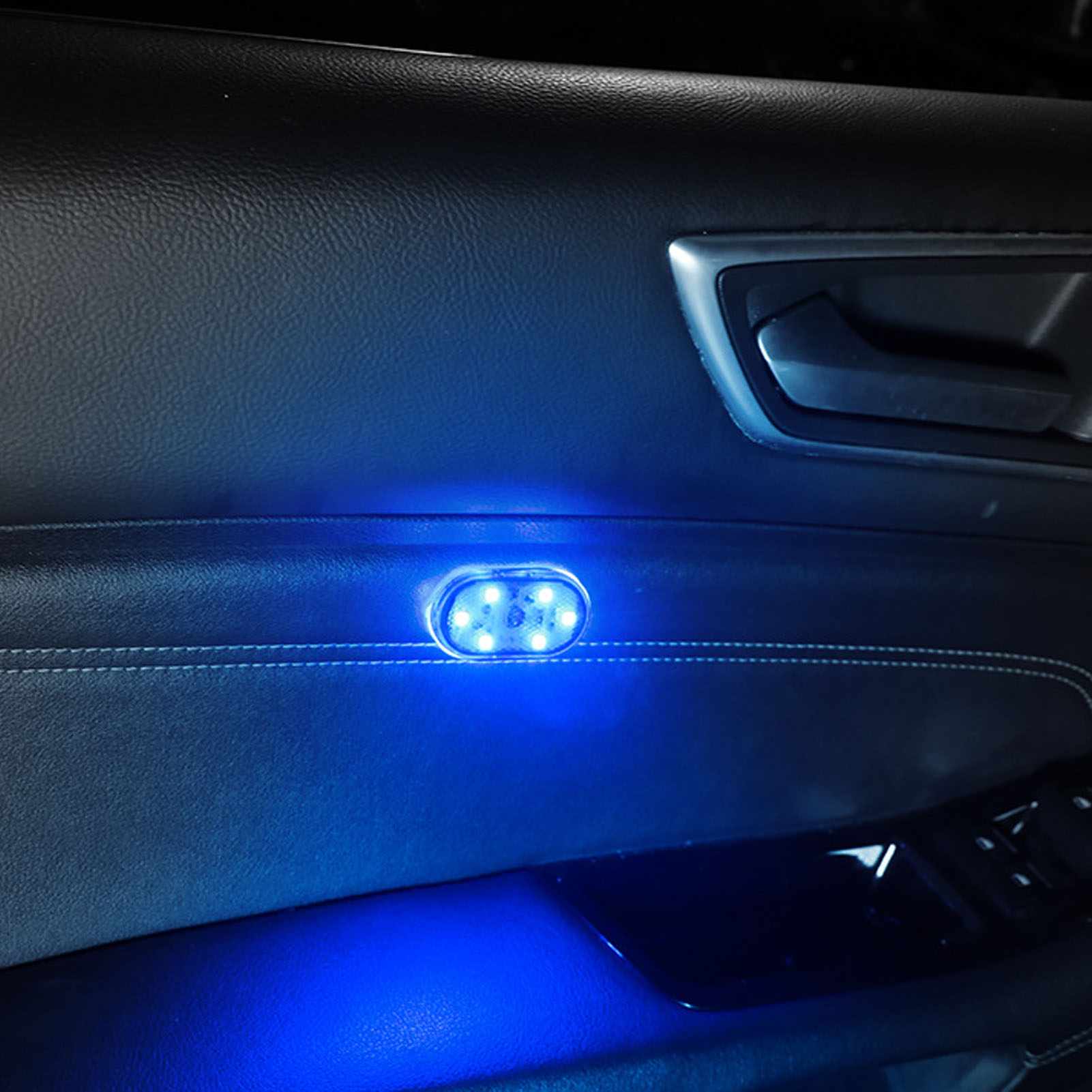 Led-auto-deckenleuchte Mit Touch-steuerung, Usb-aufladbar, Kompakte Leselampe, Innenraumbeleuchtung In Gletscherblau