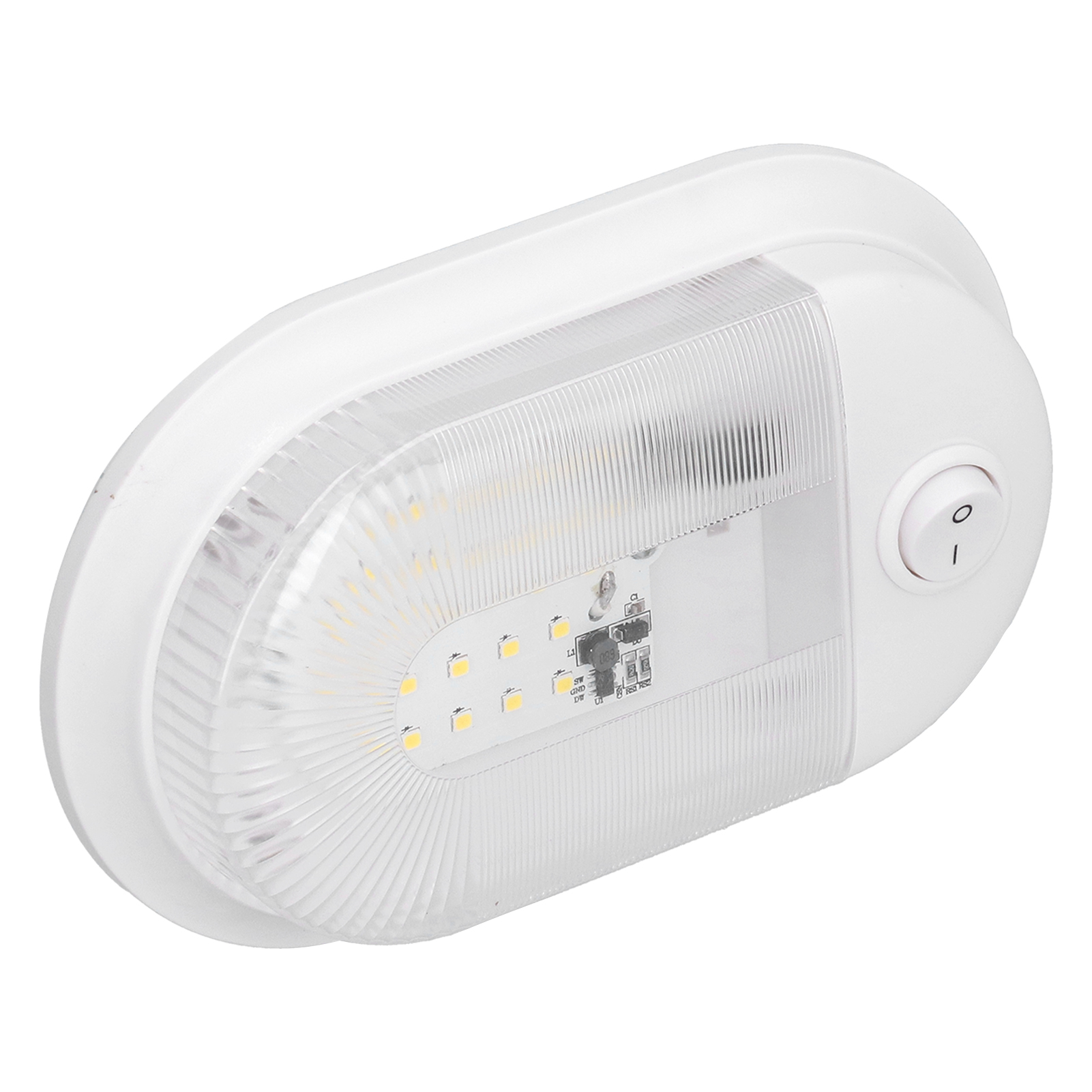 360lm Led-deckenleuchte Für Wohnmobile Mit Schalter, Ersatzbeleuchtung Für Wohnmobile, Wohnwagen Und Transporter, 10-24v, Für Den Innenbereich.