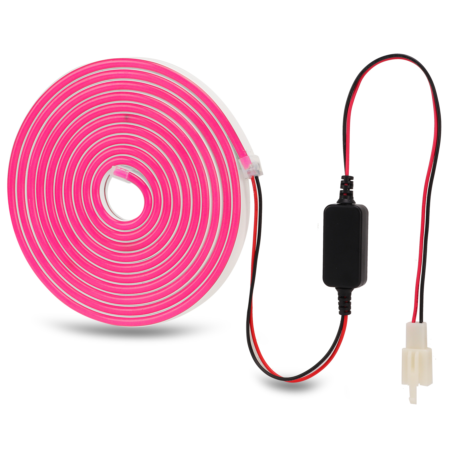 Pinkfarbenes Led-umrandungsset Für Den Vorderen Kofferraum Des Tesla Model Sx (2012–2022), Außenbeleuchtung, Kühlergrillbeleuchtung, Autozubehör